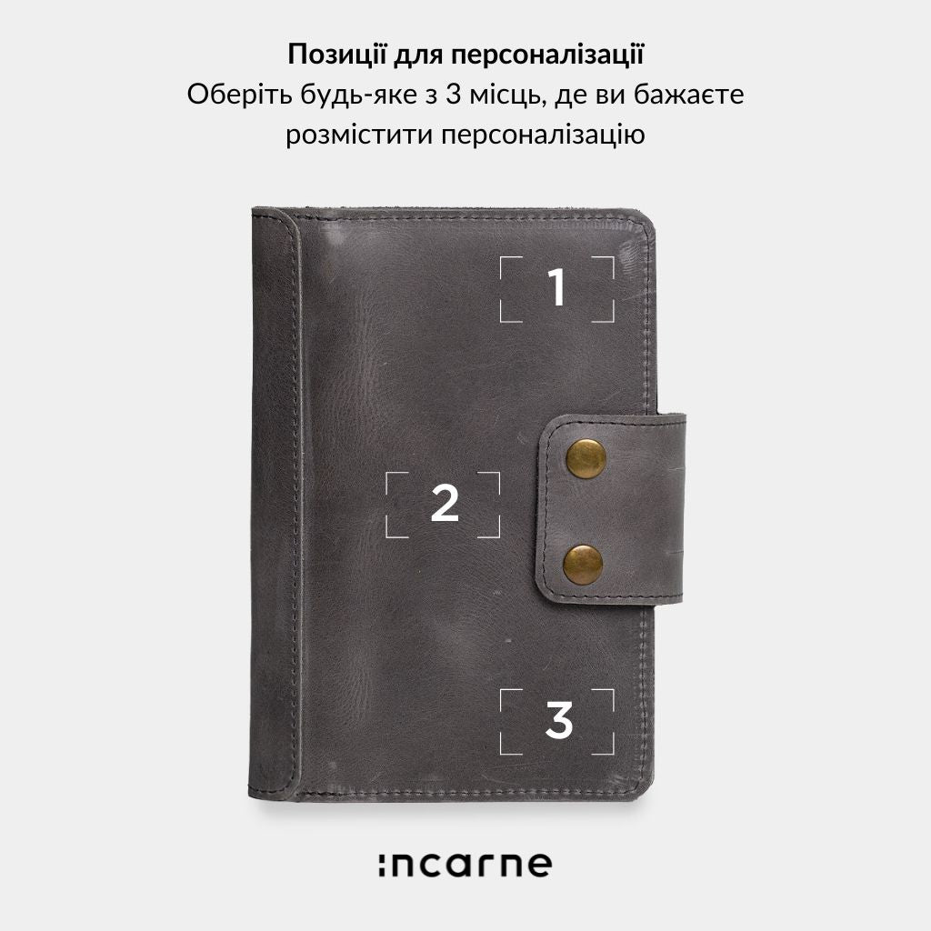 Портфоліо-органайзер з натуральної шкіри