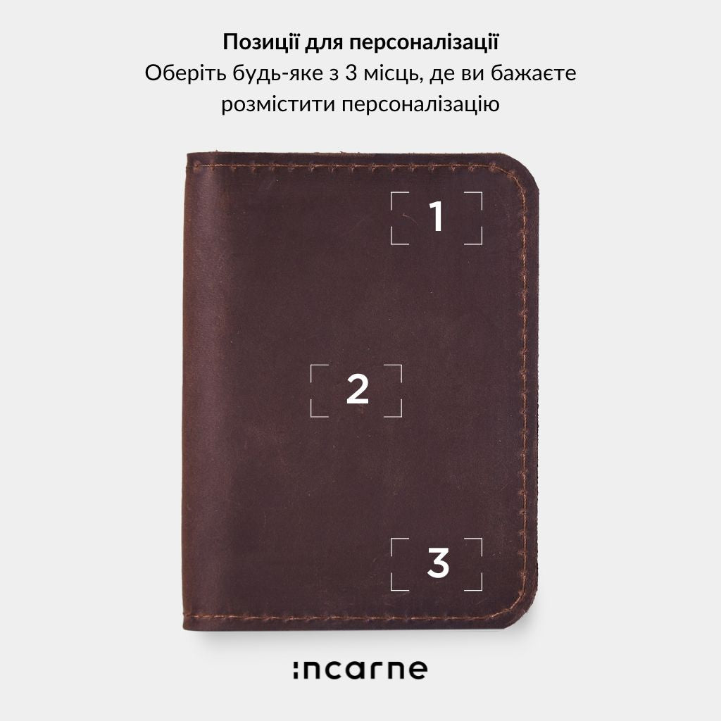 Шкіряна обкладинка для ID-паспорта та водійського посвідчення
