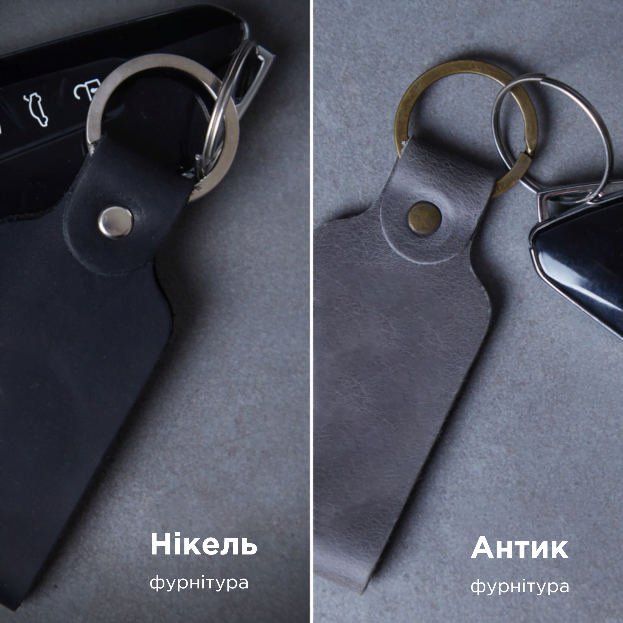Подарунковий набір: обкладинка для водійського посвідчення + шкіряний брелок «Кей» Key
