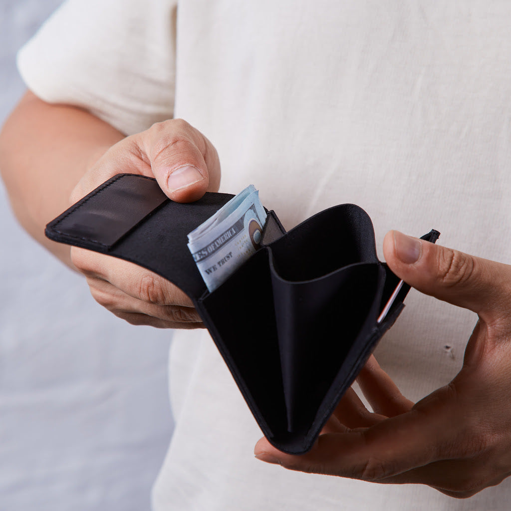 Кошелек Lean, черный (винтажный)