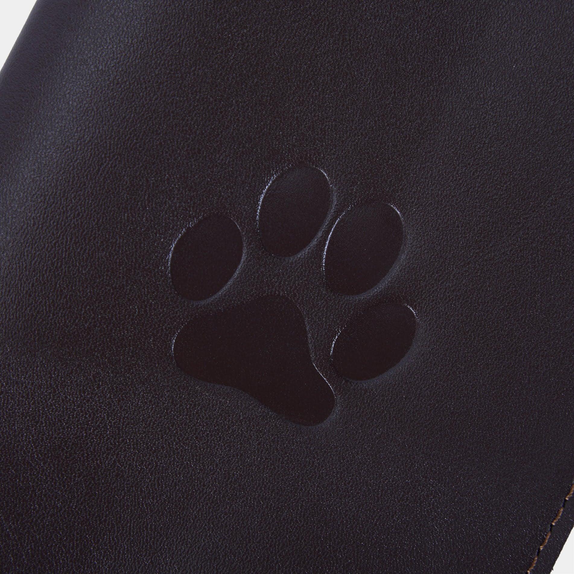 Компактний чохол для ветеринарного паспорта Paw, темно-коричнева шкіра, мінімалістичний дизайн для щоденного використання