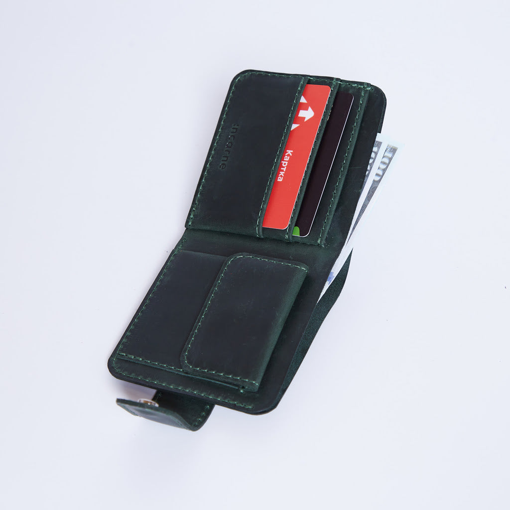Гаманець «Міні Джек» Mini Jack з RFID-захистом із натуральної вінтажної шкіри