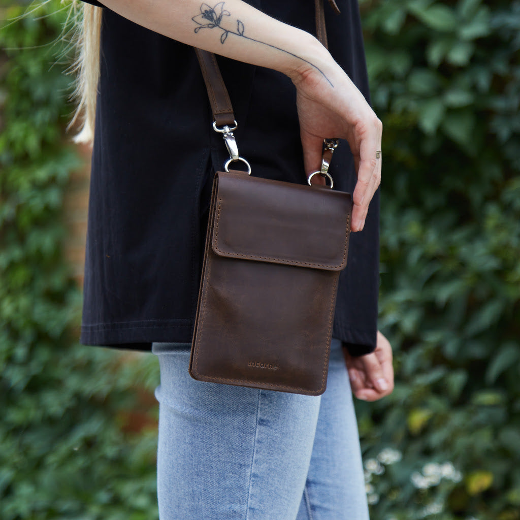 Сумка для телефона «Смарт Кейс» Smart Case из винтажной кожи