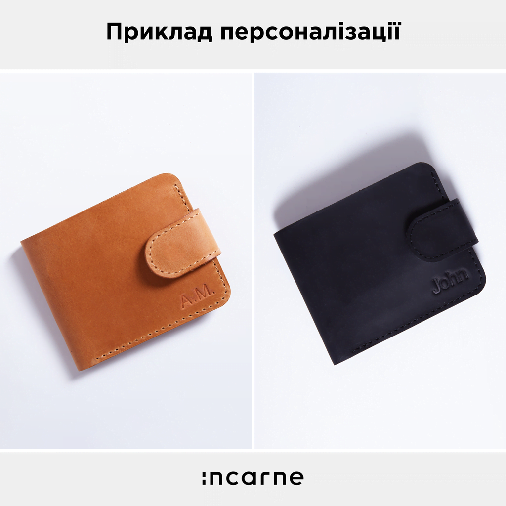 Гаманець «Міні Джек» Mini Jack з RFID-захистом із натуральної вінтажної шкіри