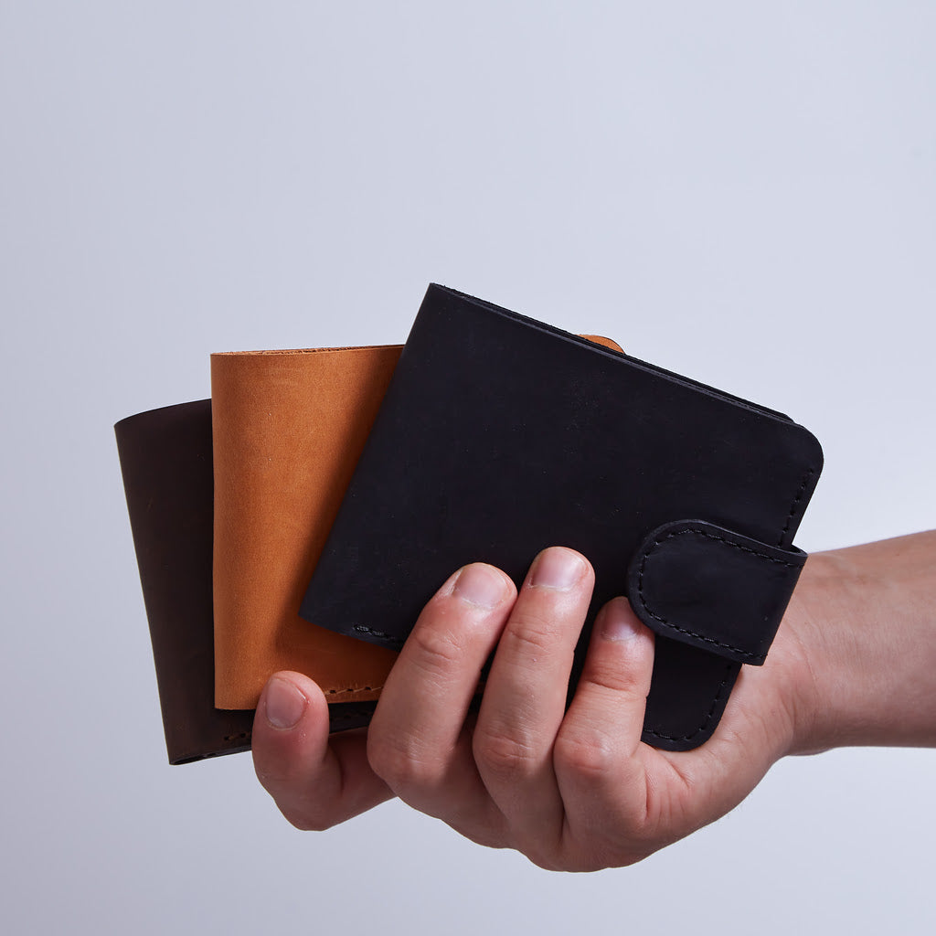 Гаманець «Міні Джек» Mini Jack з RFID-захистом із натуральної вінтажної шкіри