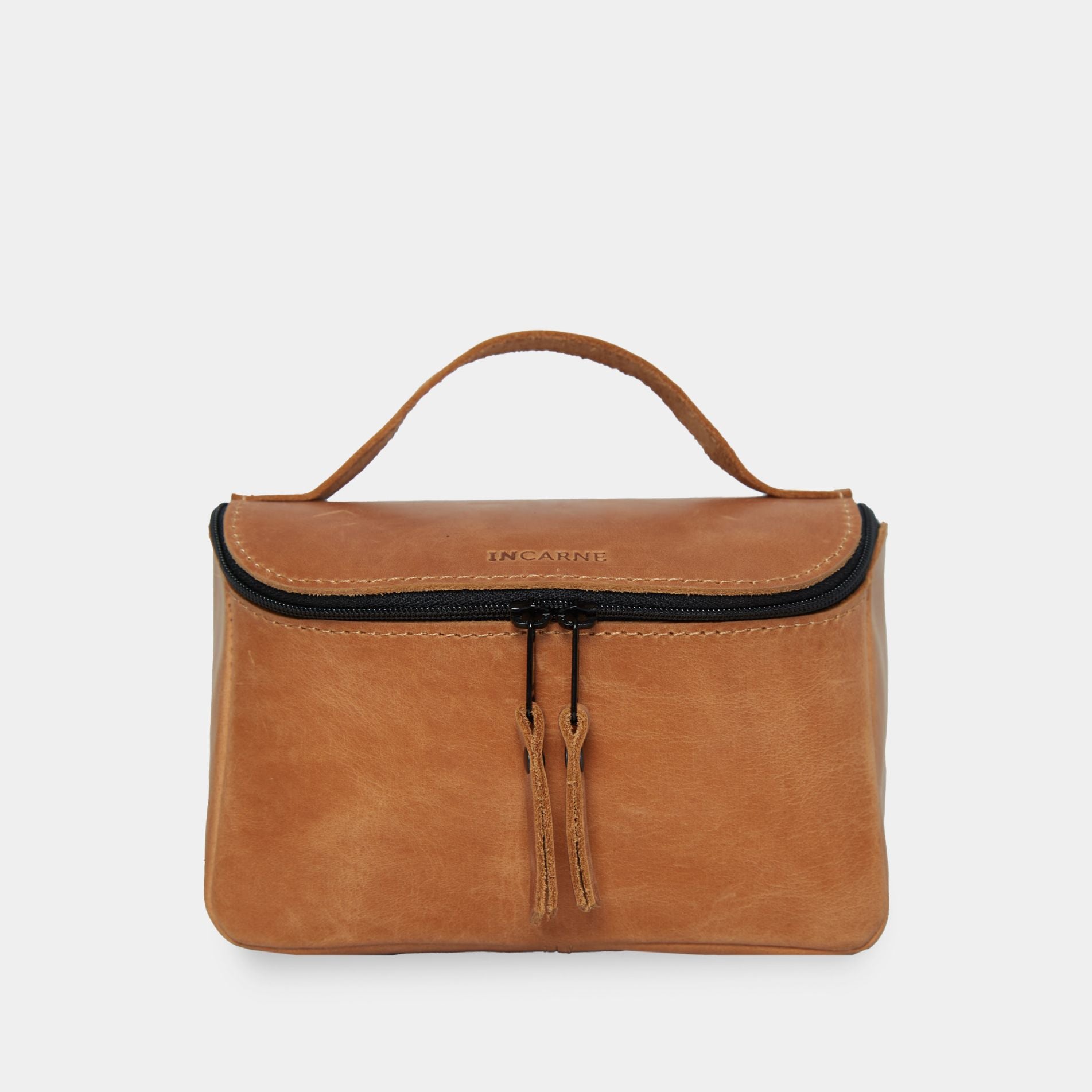 Косметичка Timeless Small, коньяк (вінтажний)