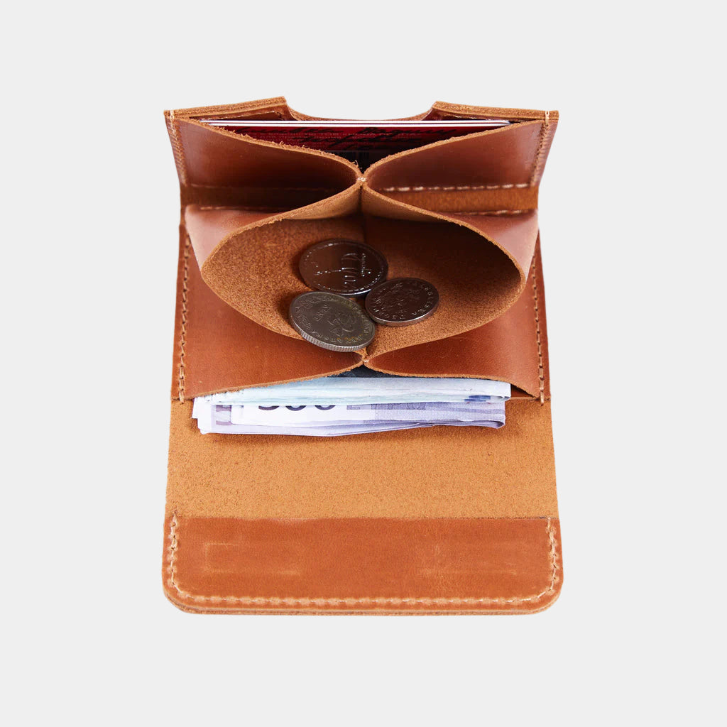 Кошелек Lean, коньяк (винтажный)