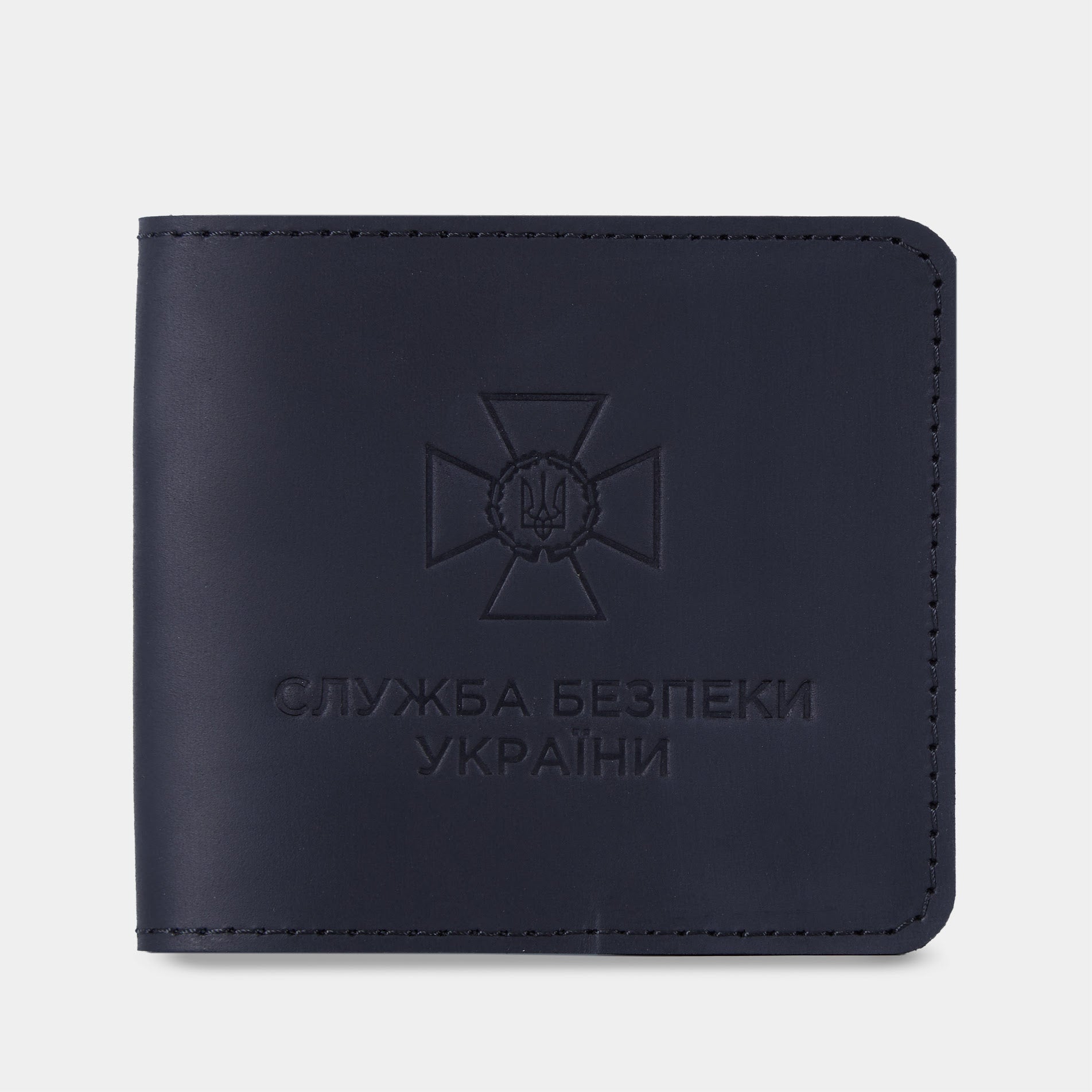 Обкладинка для посвідчення Служби безпеки України, чорний (вінтажний)