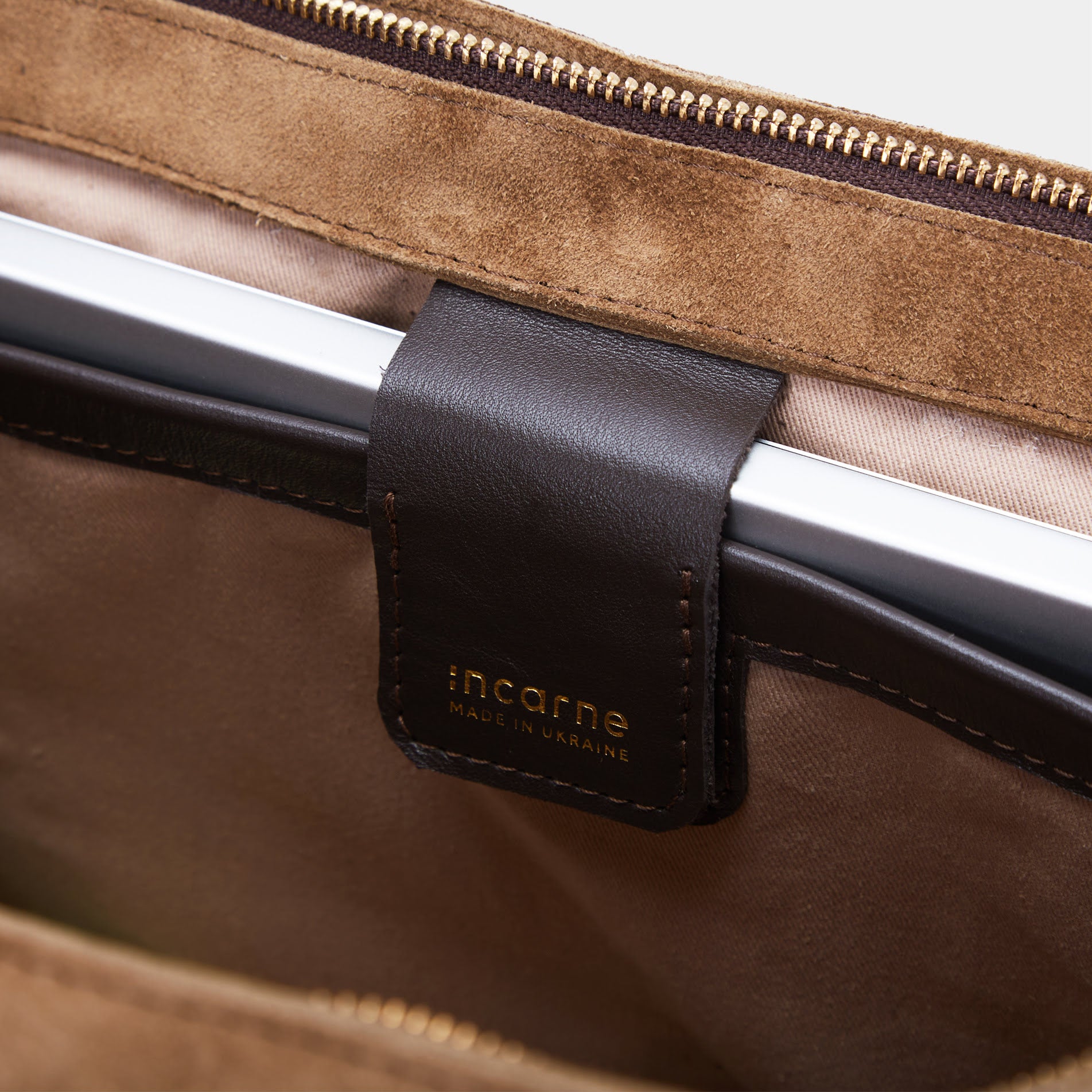 Cумка Emeli, рыжая (велюр)