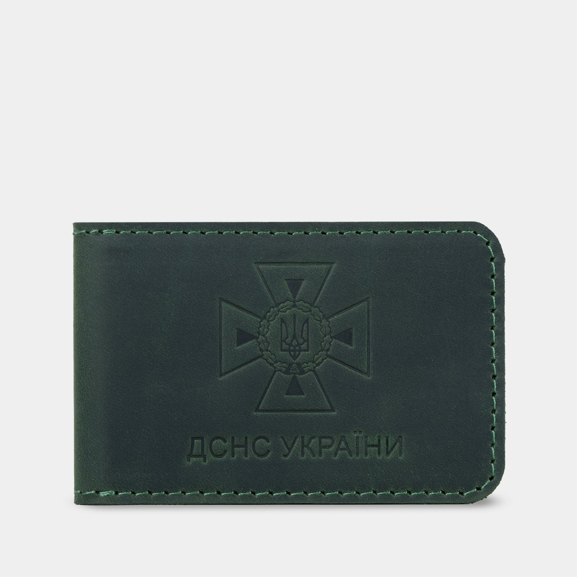 Обкладинка для посвідчення ДСНС, зелений (вінтажний)
