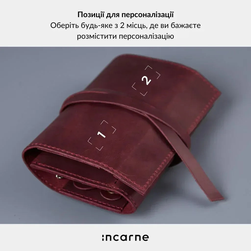 Стильний шкіряний органайзер Beauty Weekend від INCARNE для зберігання прикрас у дорозі та повсякденному використанні