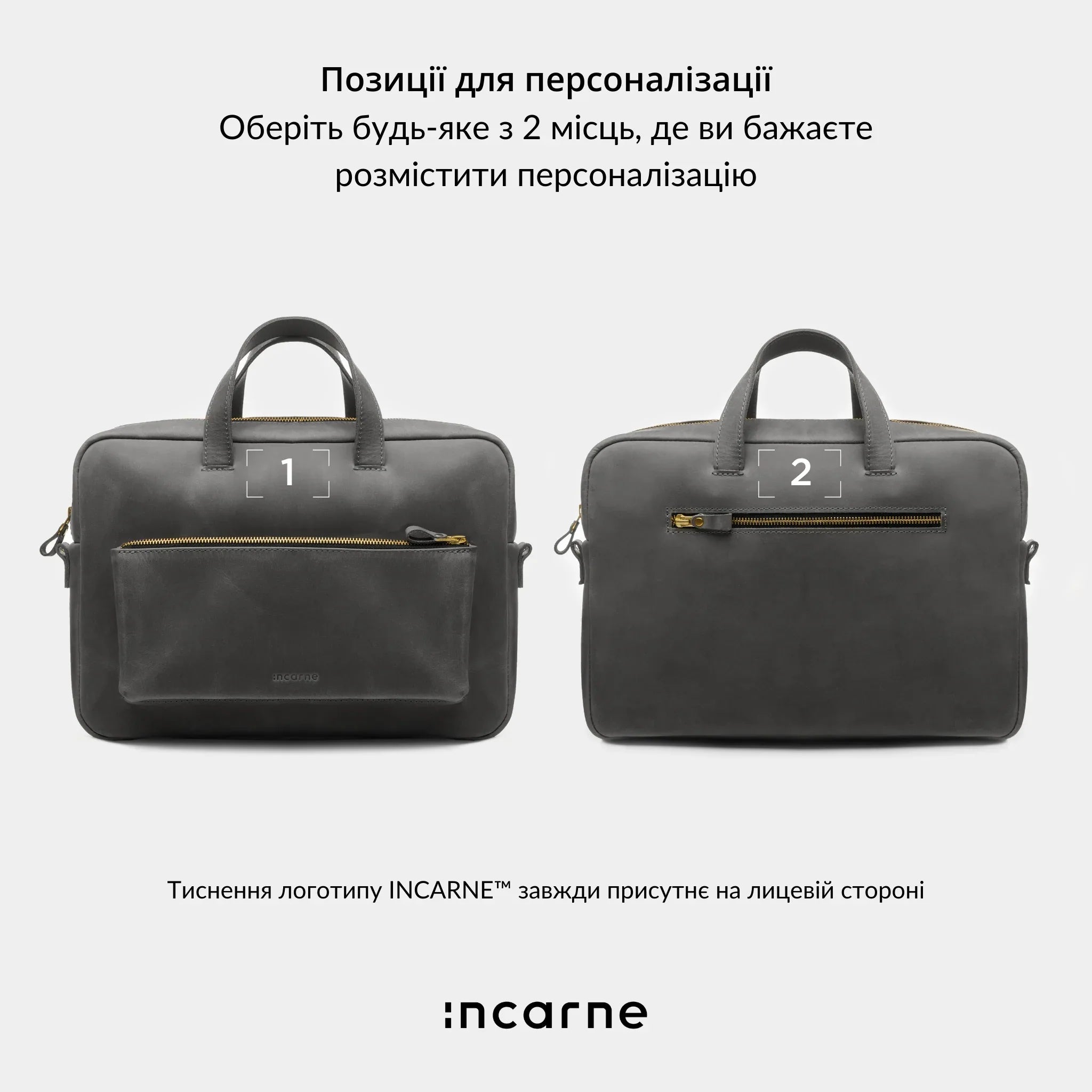Сумка Biz сіра вінтажна, прямокутна форма, акуратні шкіряні ручки та мінімалістичний дизайн для офісу і щоденного використання