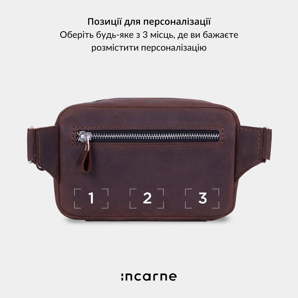 Поясная сумка Block, коричневый (винтажный)