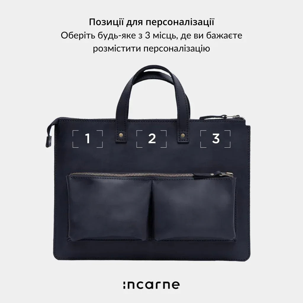 Сумка-чохол Brave від INCARNE чорного кольору, універсальний аксесуар для ноутбуків MacBook різних діагоналей