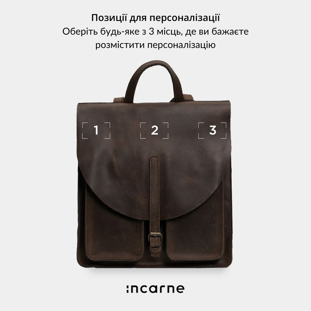 Рюкзак Circles, коричневий (вінтажний)