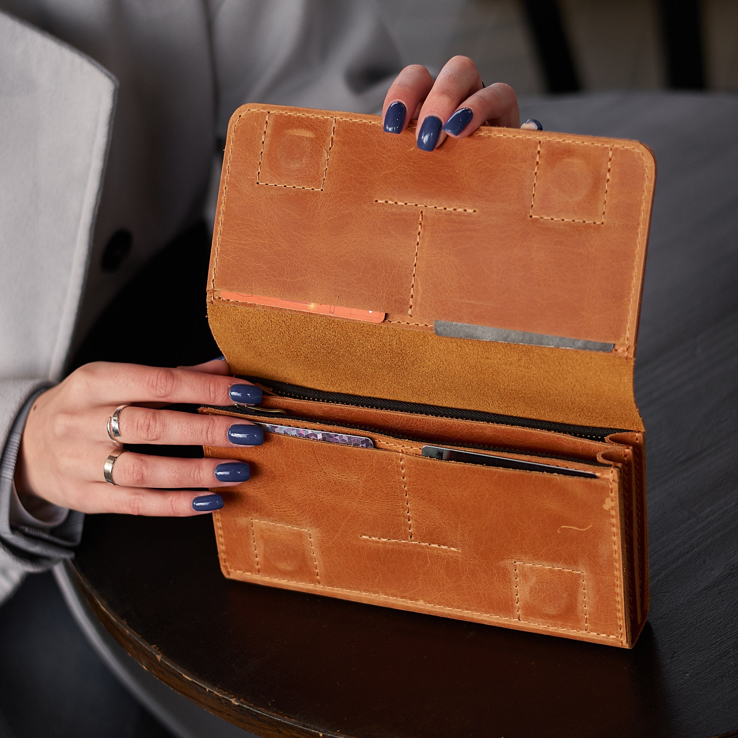 Гаманець Klondike, коньяк (вінтажний)