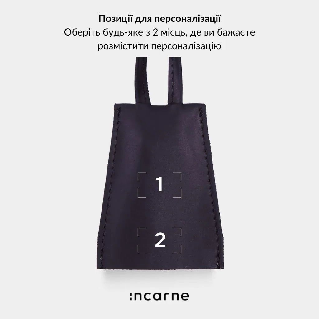Вінтажна коричнева ключниця Home від INCARNE, компактний аксесуар з ремінцем і металевим кільцем для ключів у міському стилі