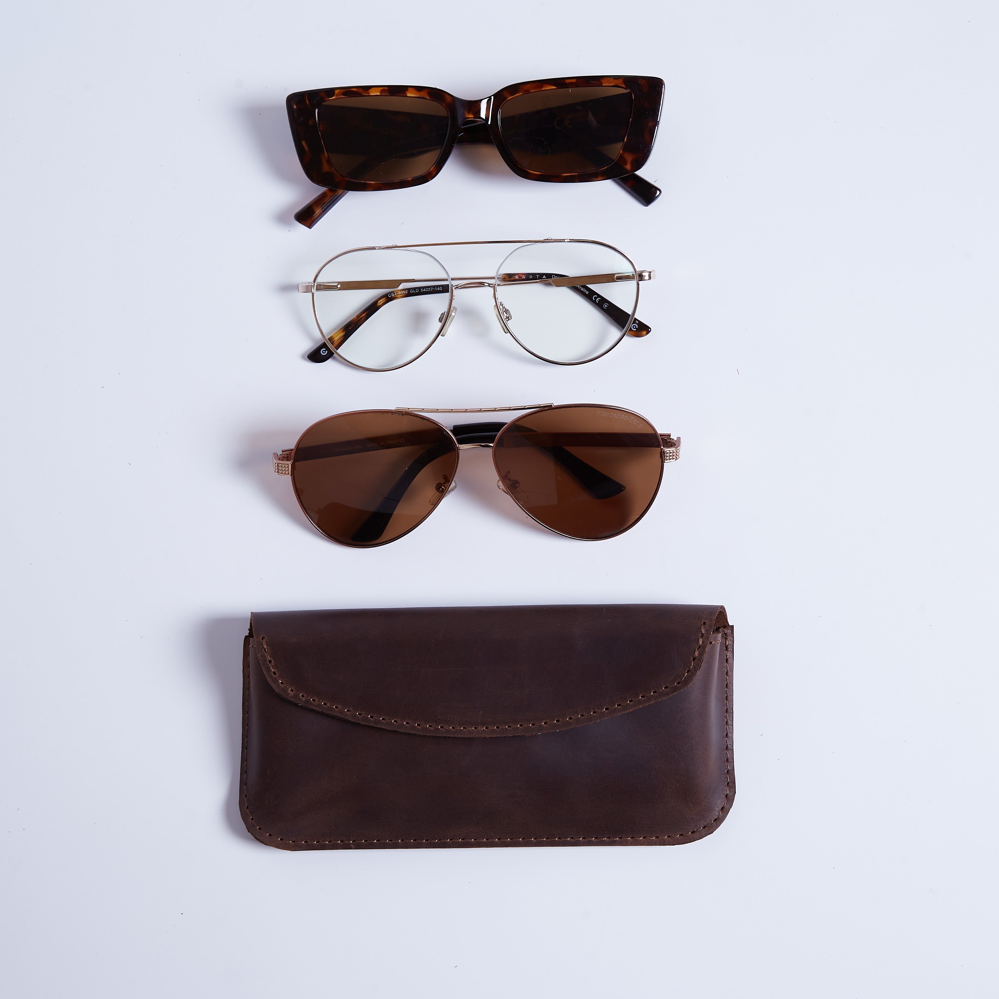 Чохол для окулярів Ellet, коричневий (вінтажний)