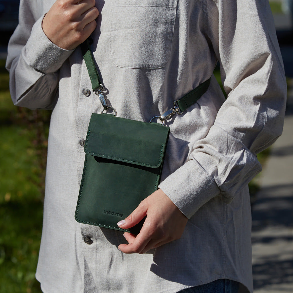 Cумка для телефона Smart Case, зелений (вінтажний)