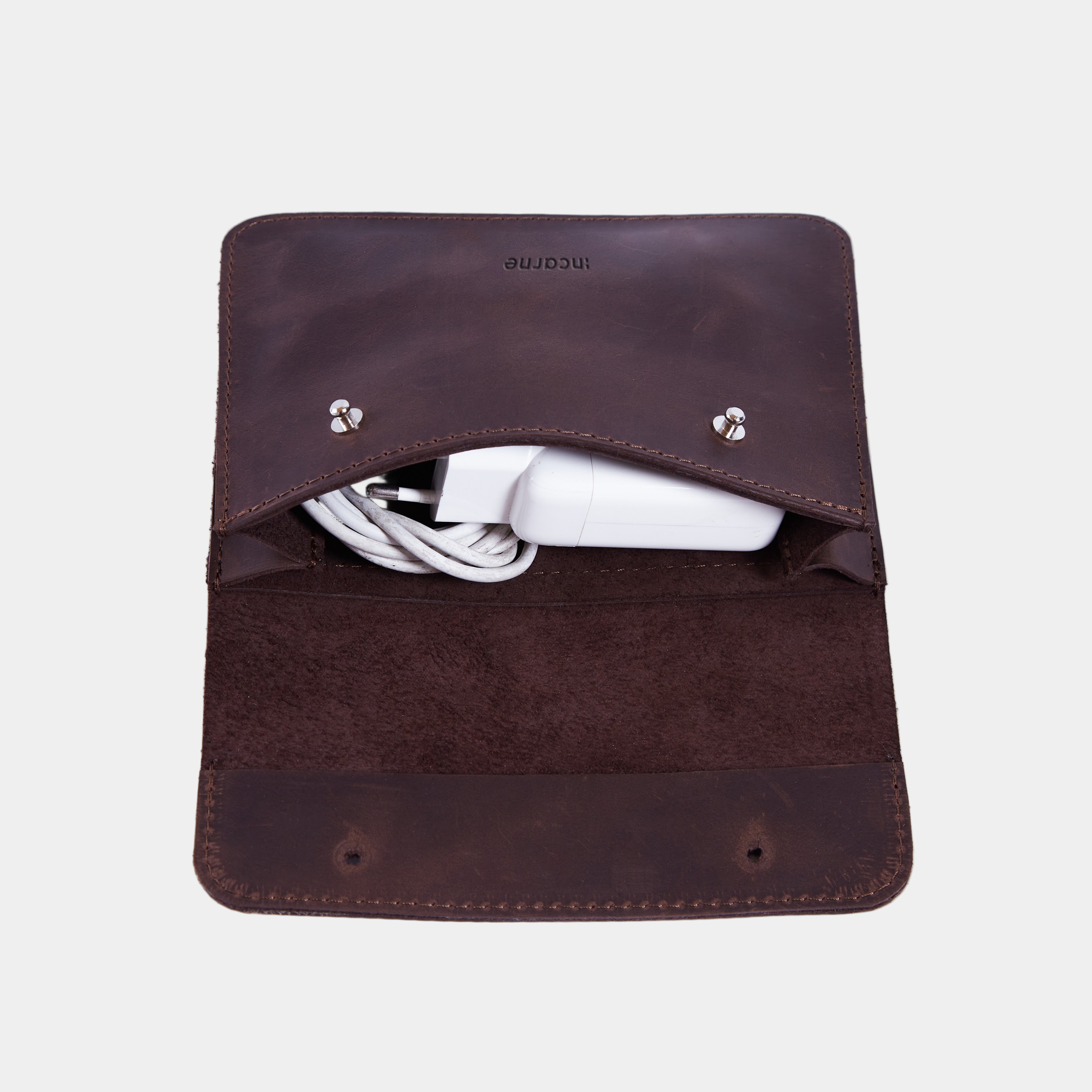 Органайзер для зарядки и проводов Keep, коричневый (винтажный)