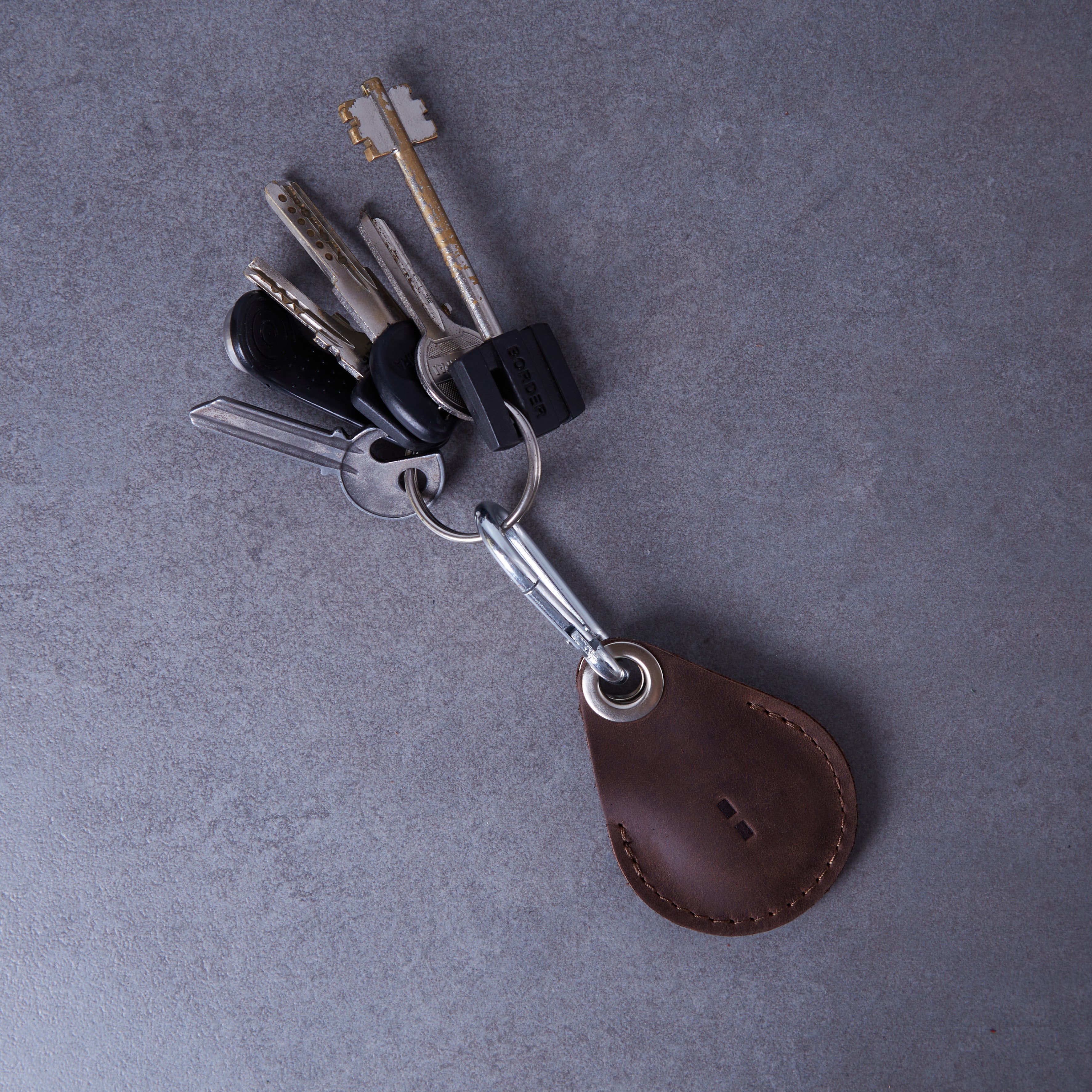 Чохол для AirTag Key Tag, коричневий (вінтажний)