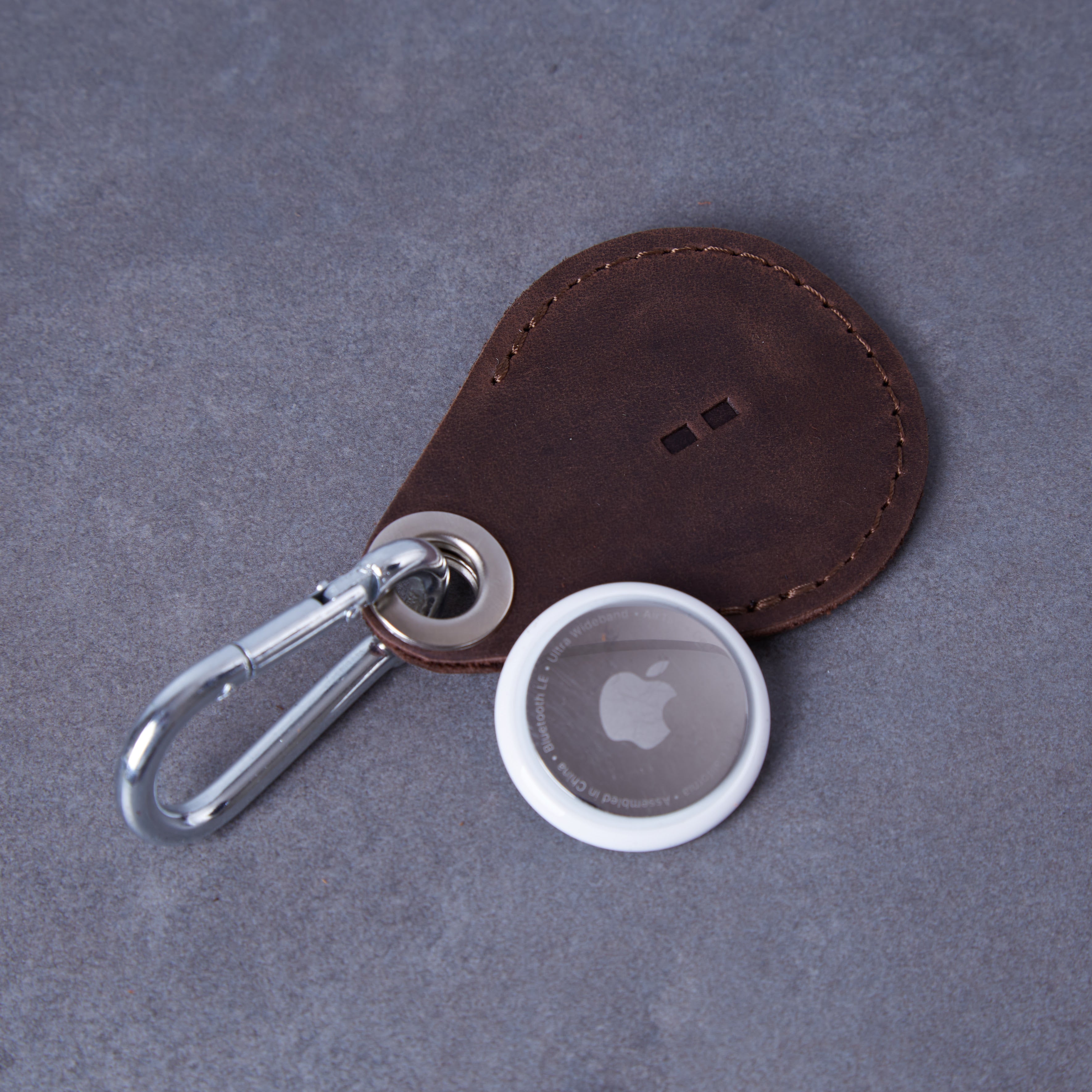 Чохол для AirTag Key Tag, коричневий (вінтажний)