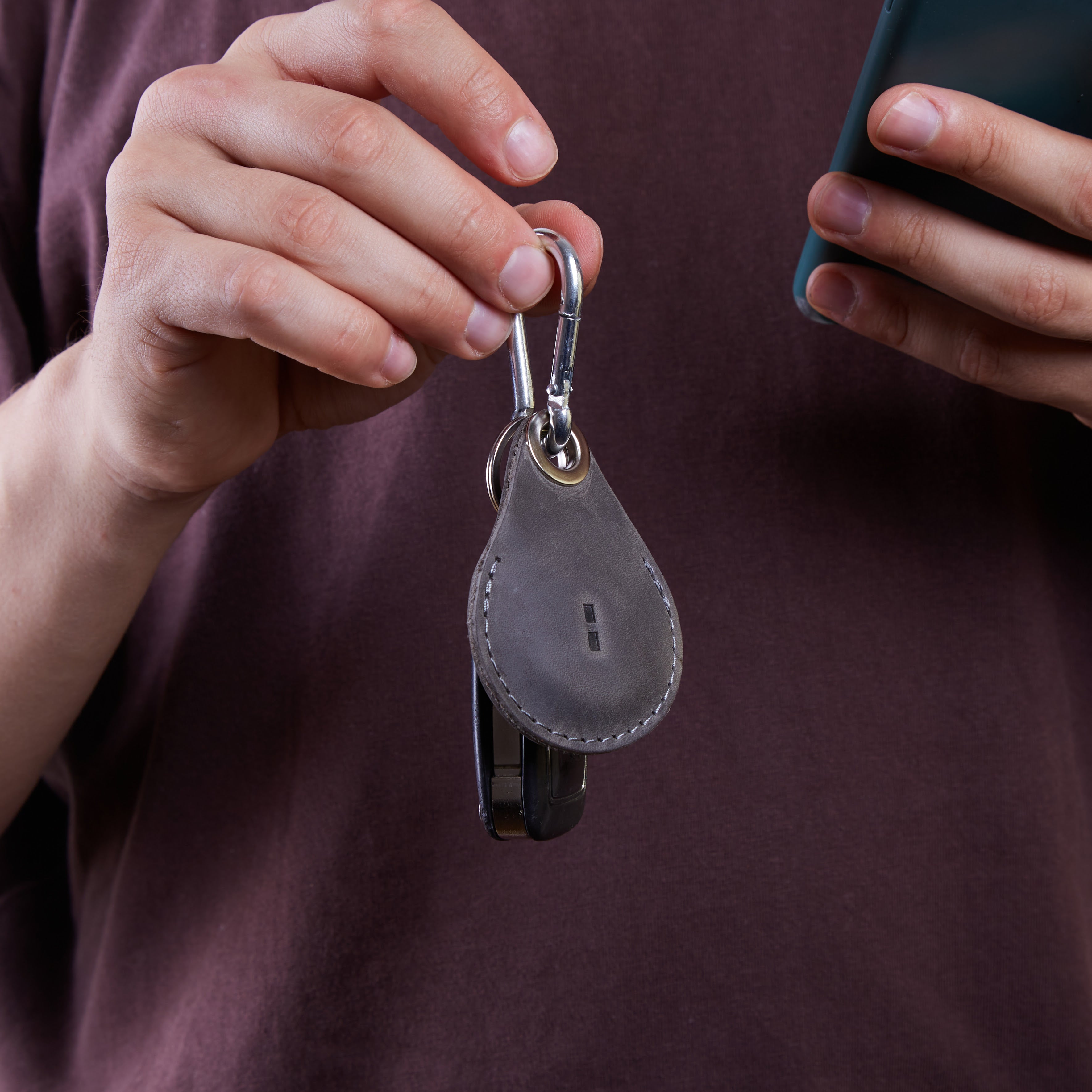 Чохол для AirTag Key Tag, сірий (вінтажний)