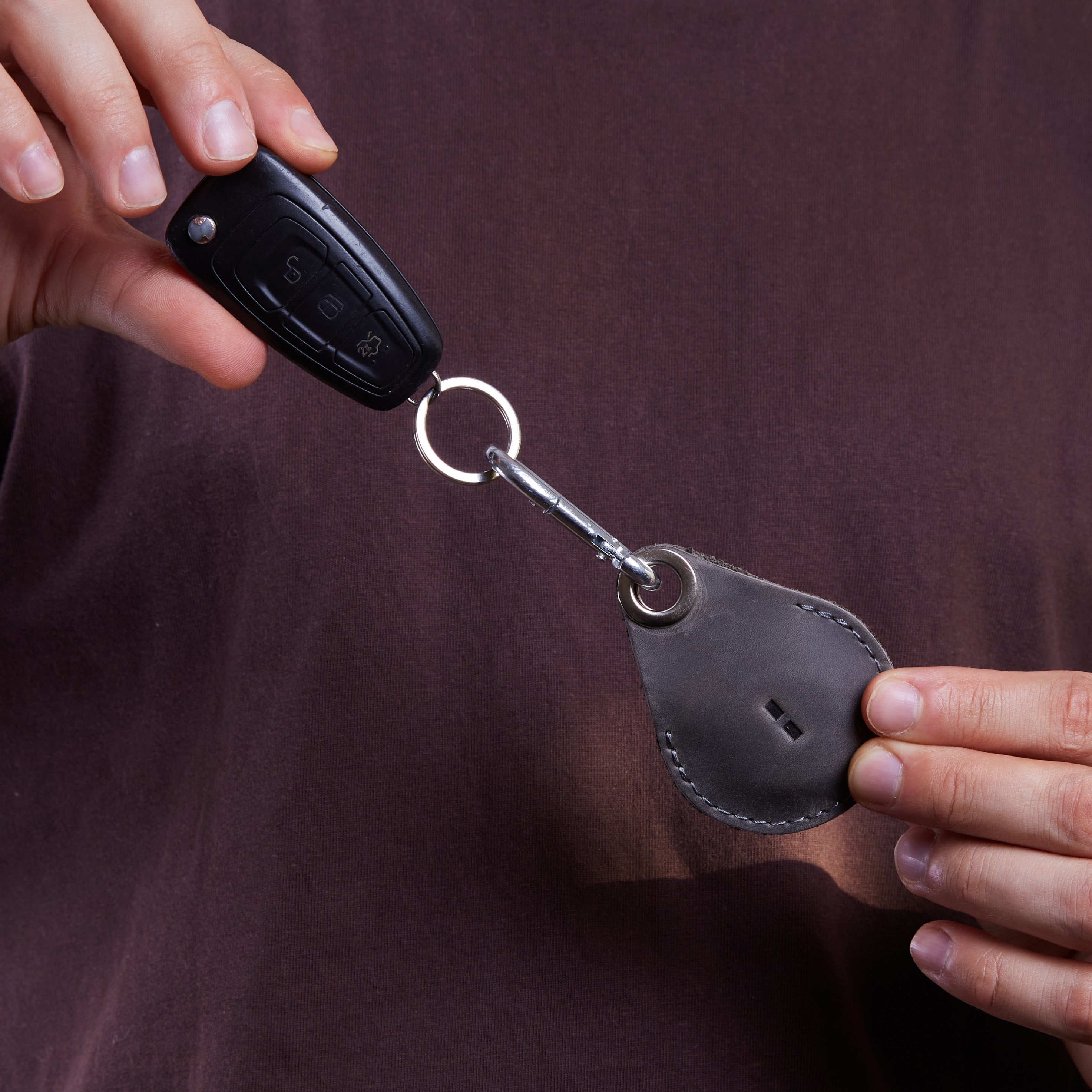 Чохол для AirTag Key Tag, сірий (вінтажний)