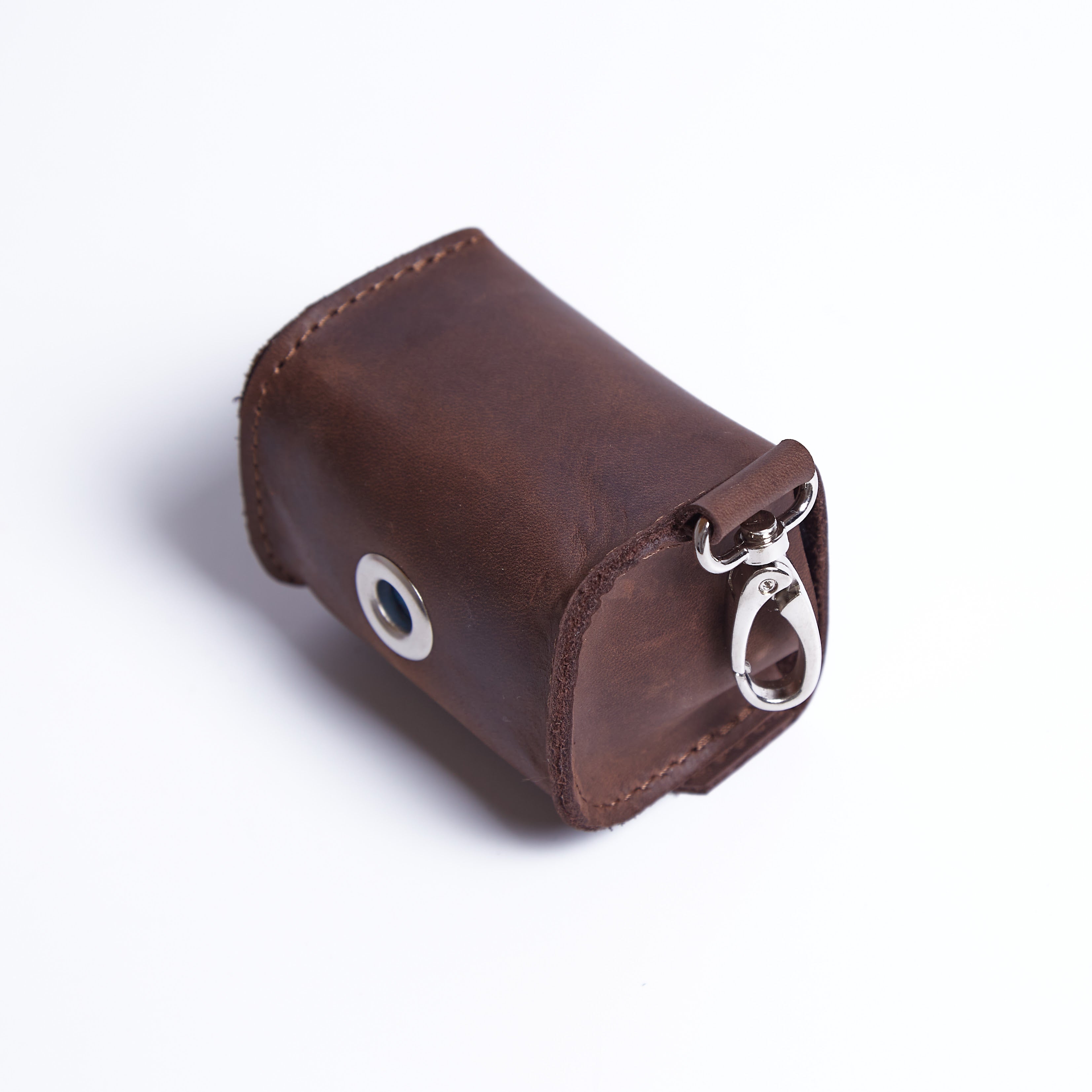 Сумка-брелок для гигиенических пакетов для выгула собак Easy Walk, коричневый (винтажный)