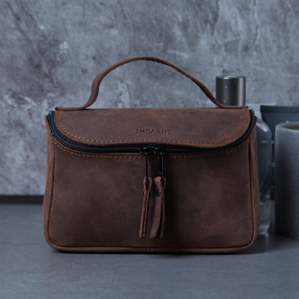 Косметичка Timeless Large, коричневий (вінтажний)