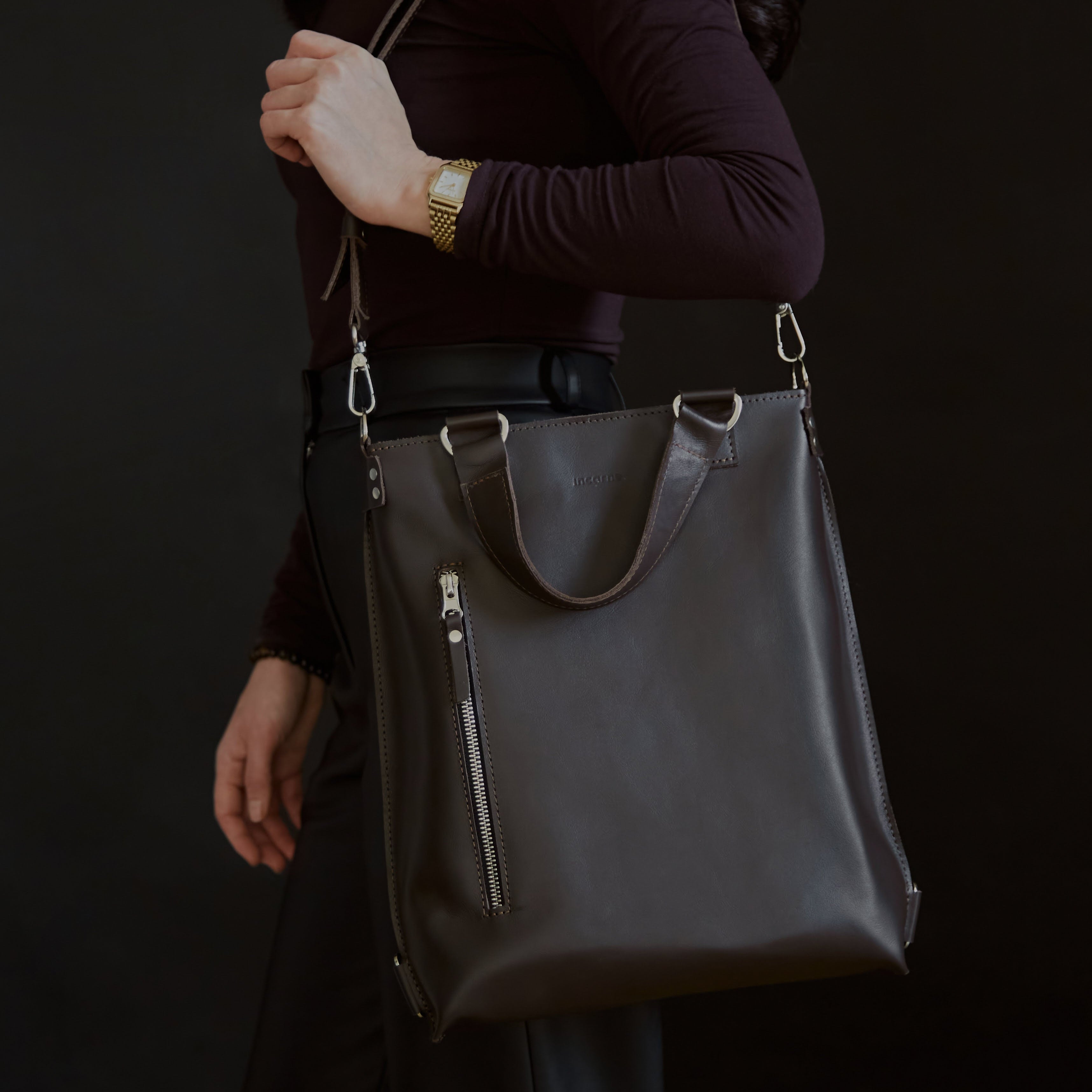 Сумка-рюкзак Optimus, шоколад