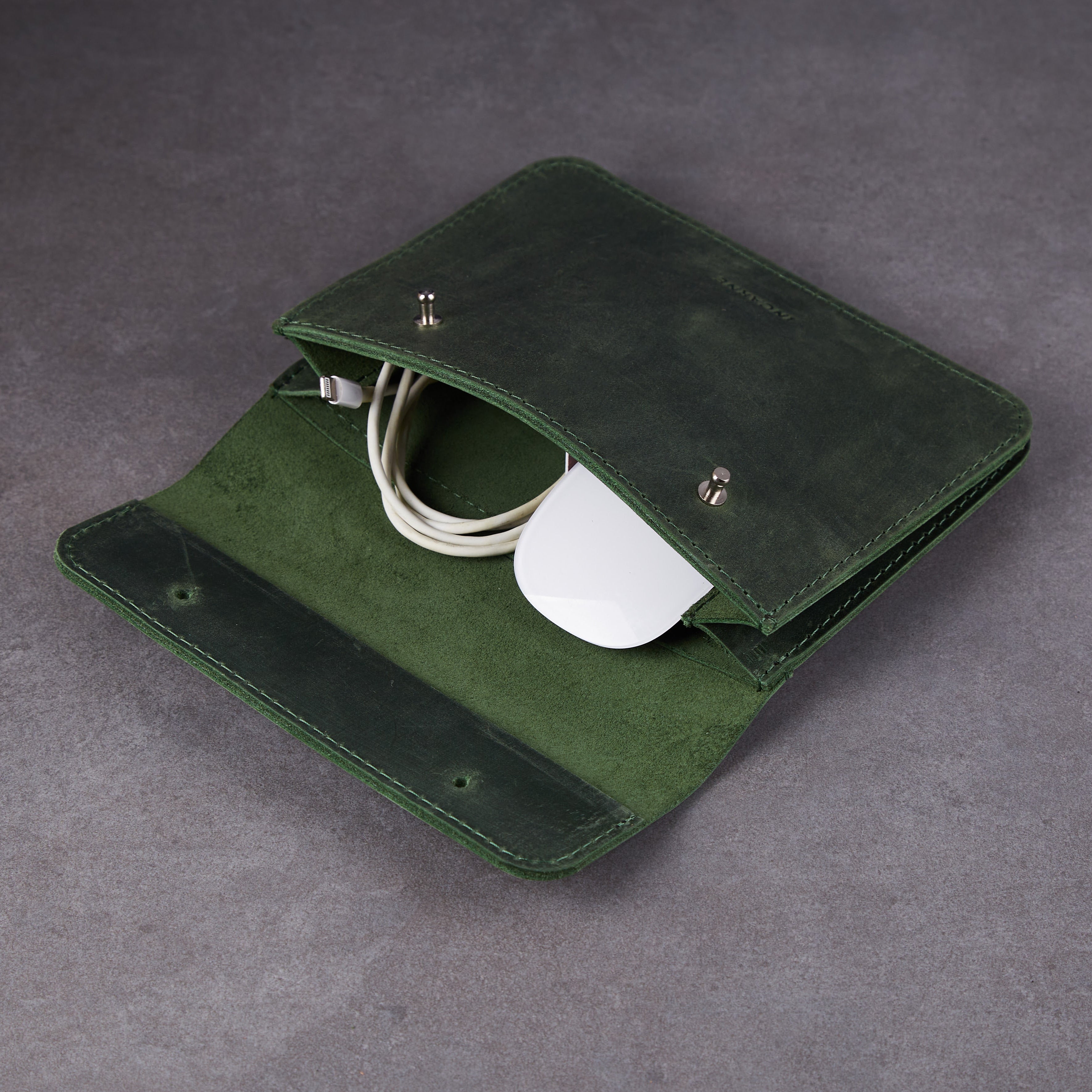 Органайзер для зарядки и проводов Keep, зеленый (винтажный)