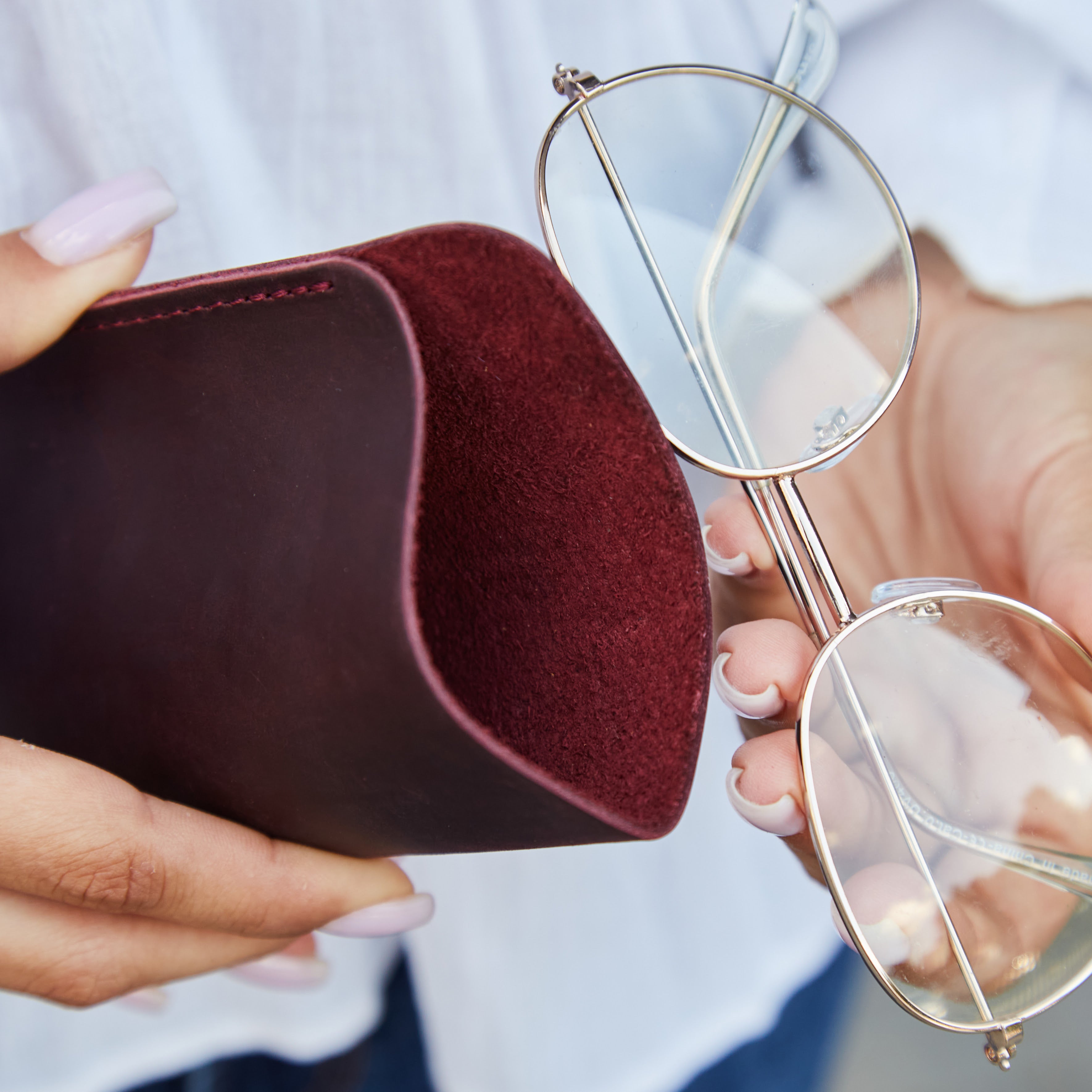 Чохол для окулярів Catch, бордо (вінтажний)