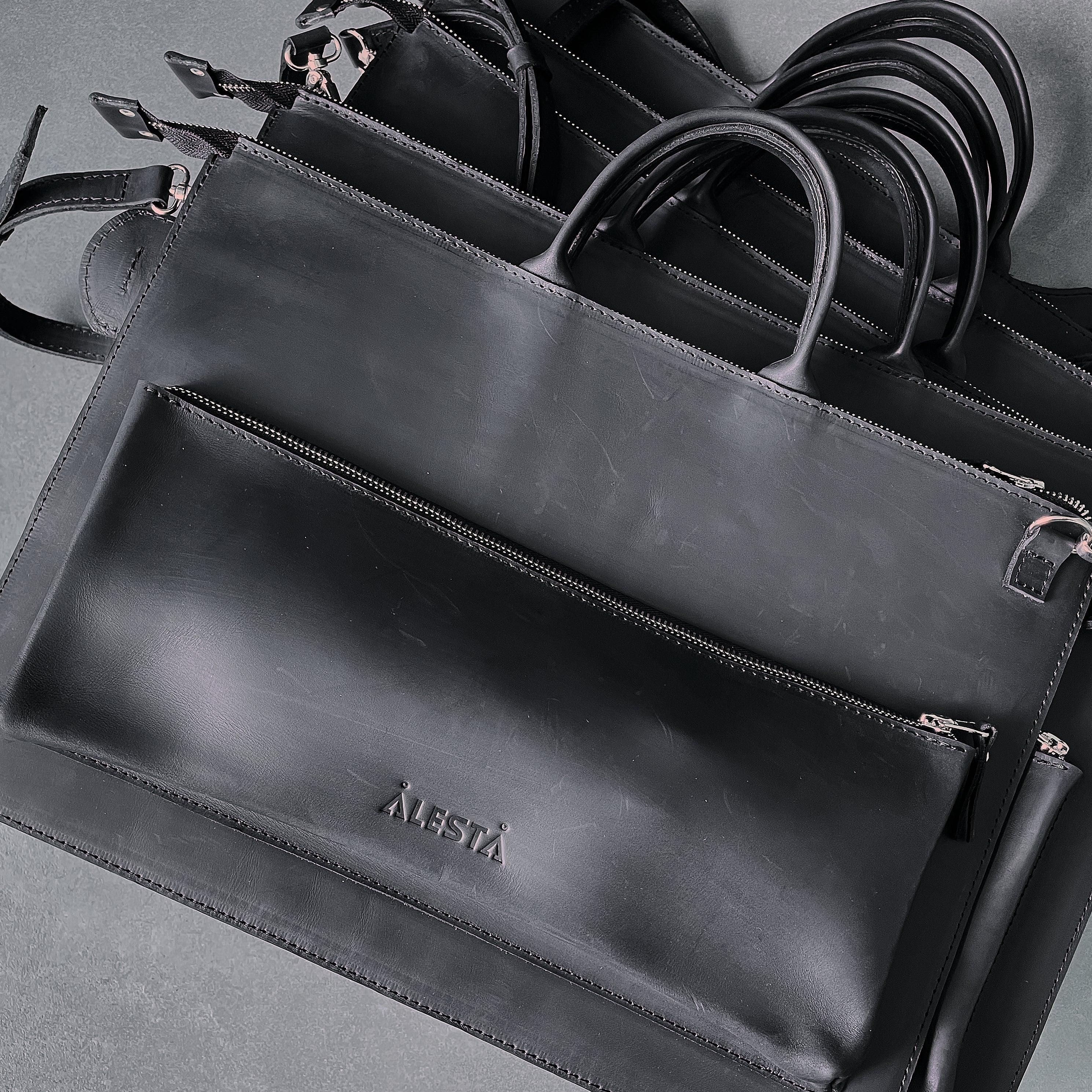 Чохол для MacBook Maryland з вінтажної шкіри, продумана форма ручок та акуратні шви