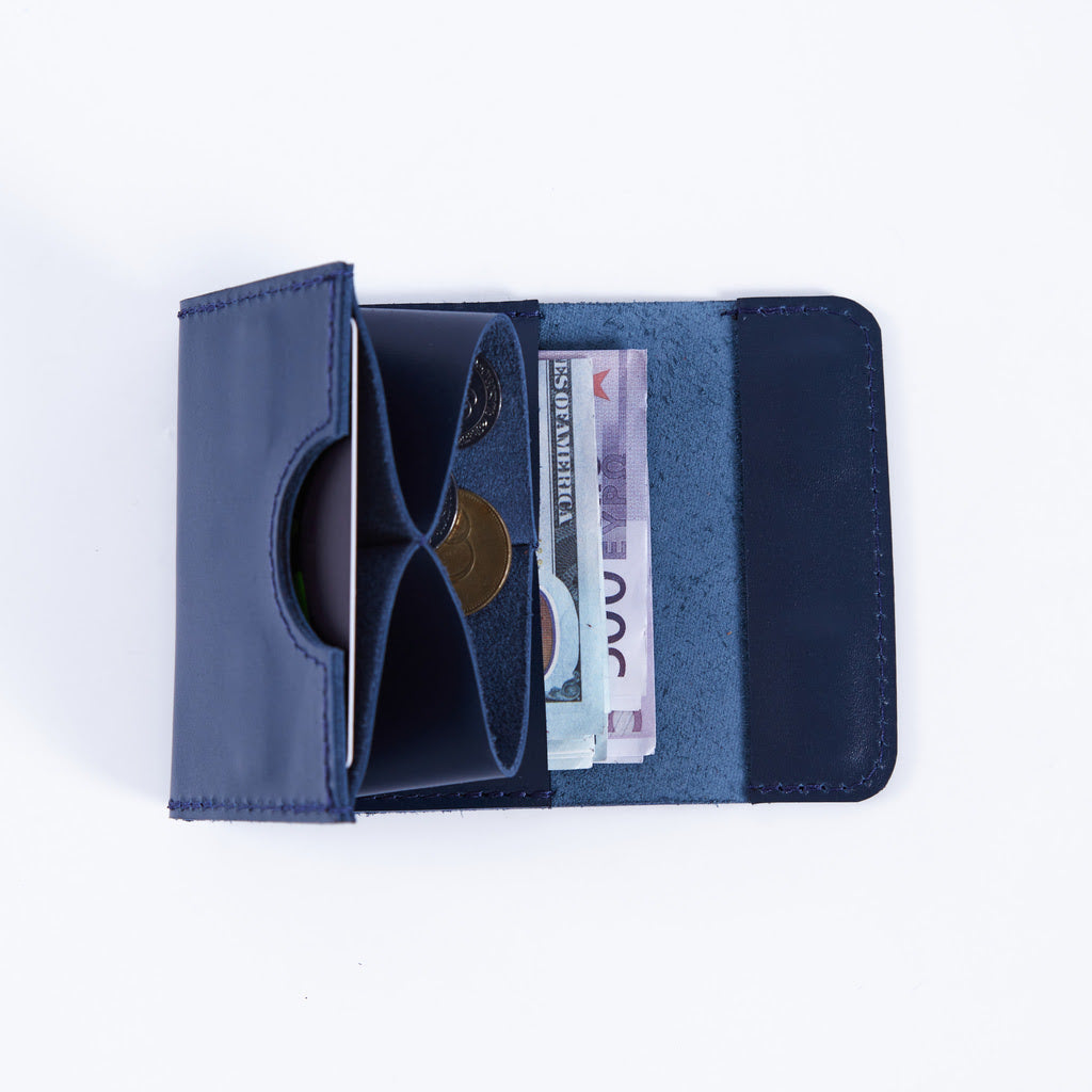 Компактний гаманець із RFID-захистом із класичної шкіри «Лін» Lean