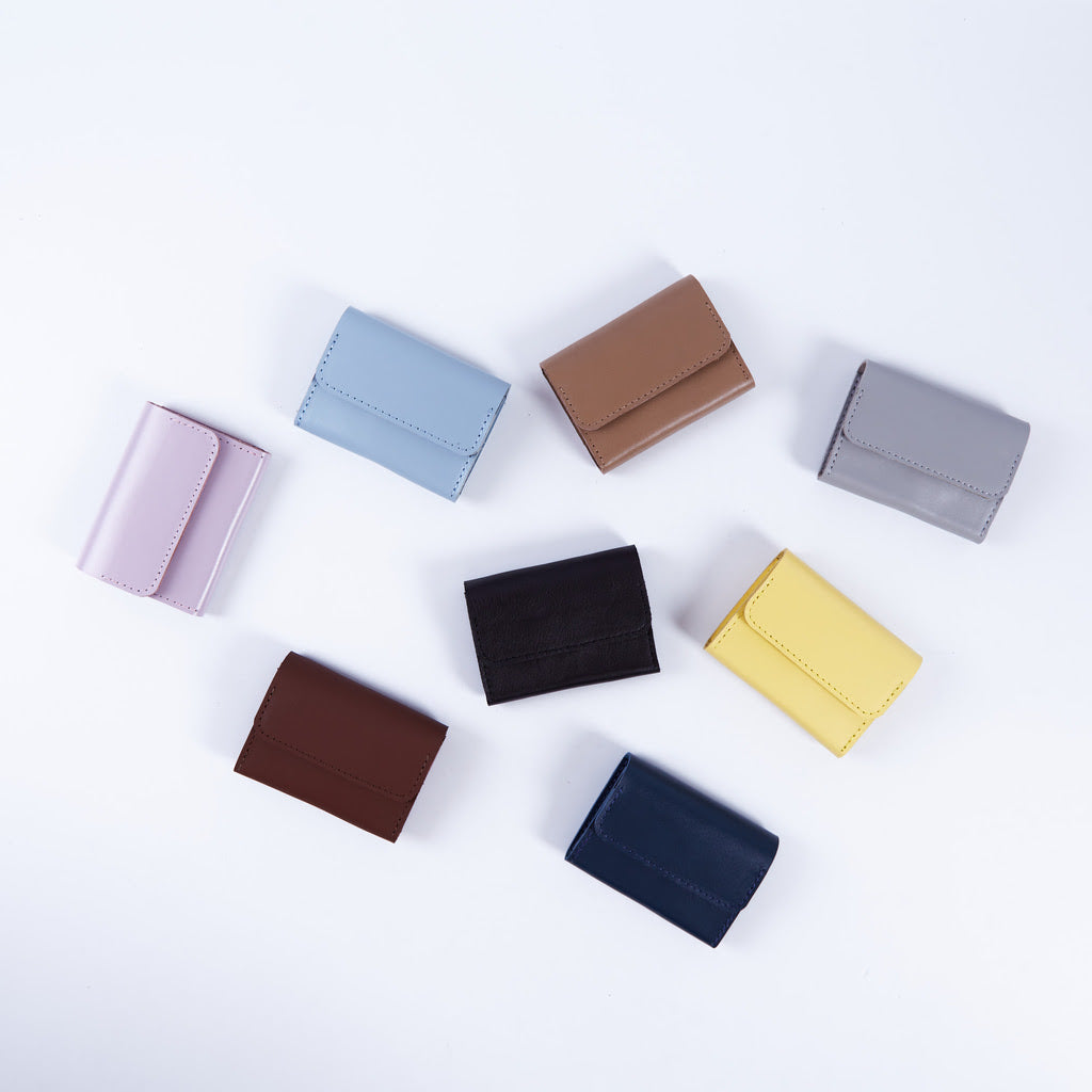 Компактний гаманець із RFID-захистом із класичної шкіри «Лін» Lean