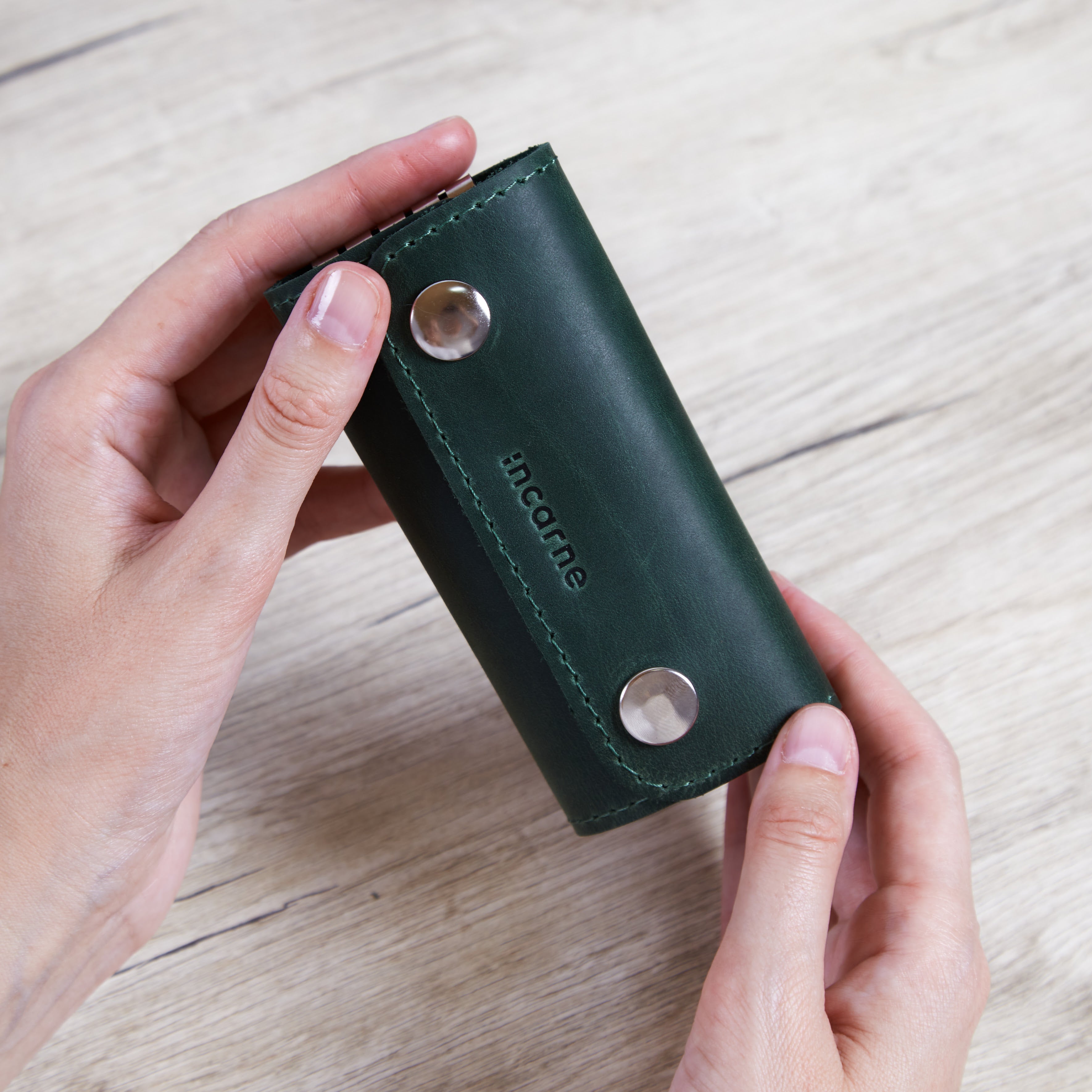 Ключниця Woody, зелений (вінтажний)