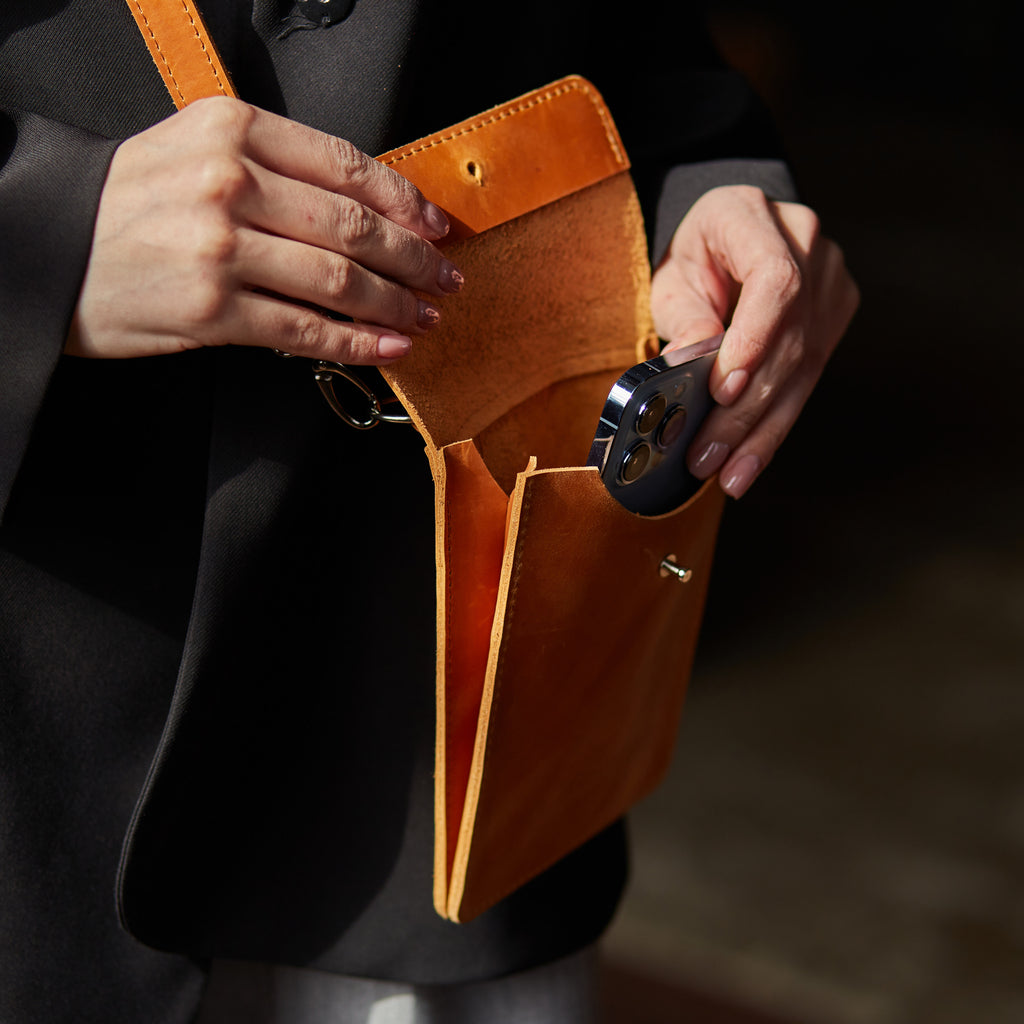 Cумка для телефона «Смарт Кейс» Smart Case з вінтажної шкіри