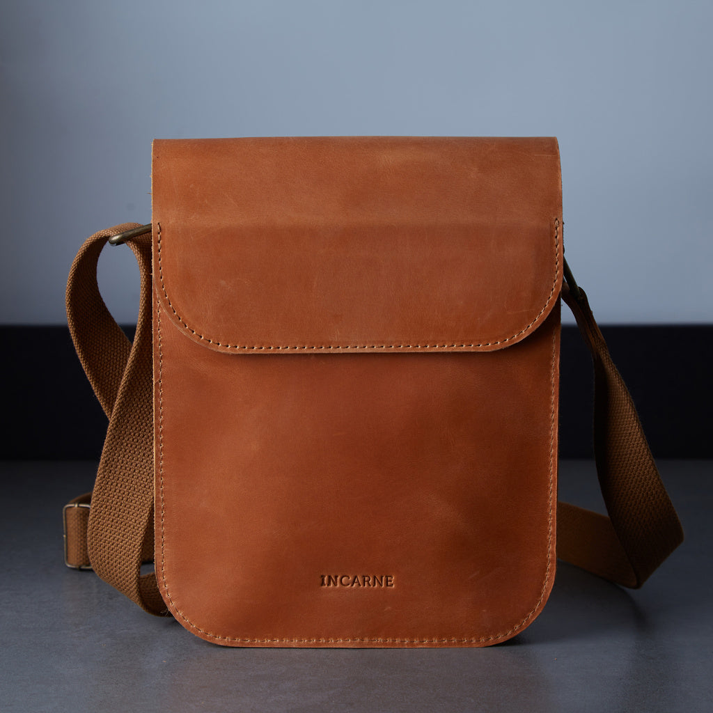 Мужская сумка Porter, коньяк (винтажный)