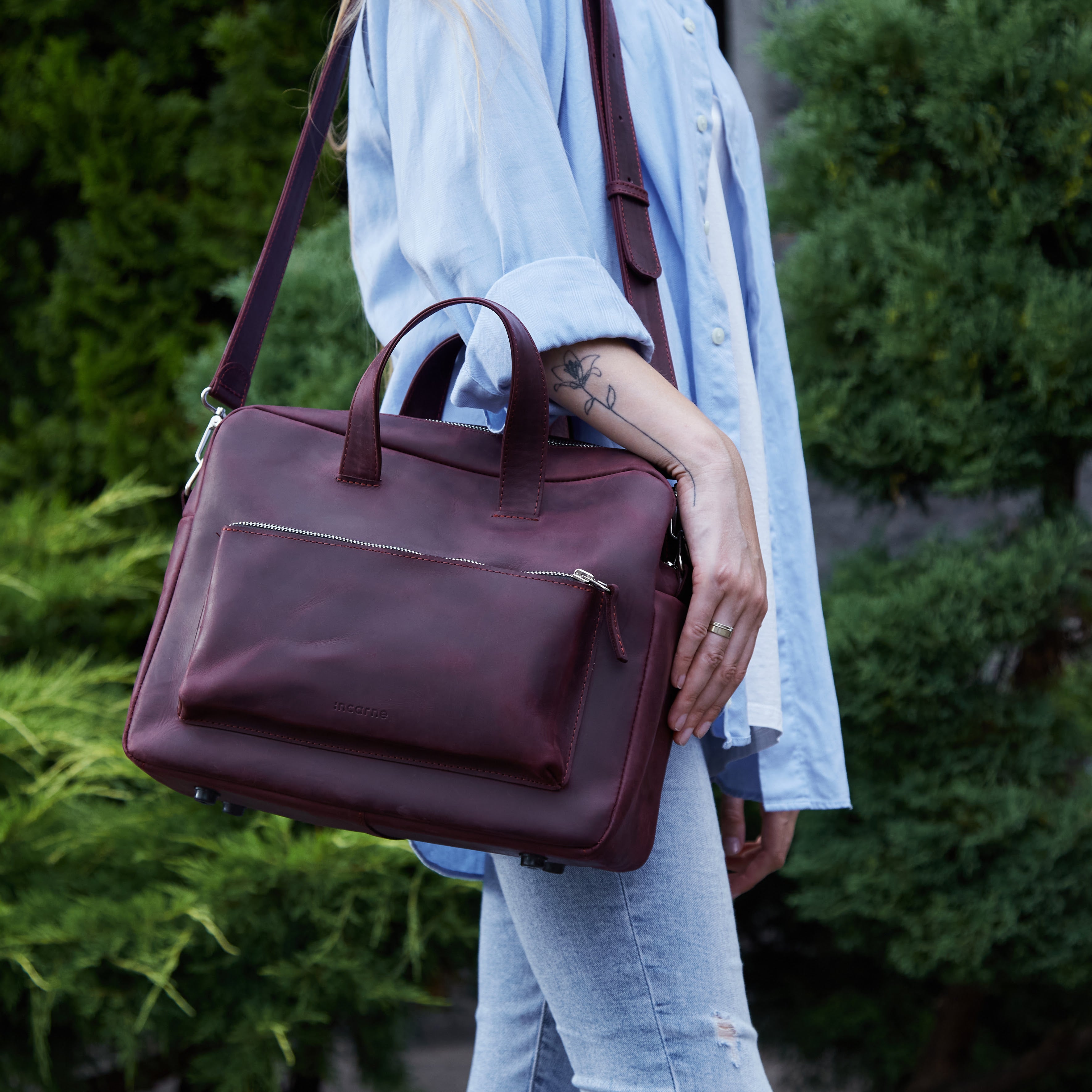 Cумка New Traveler, бордо (вінтажний)