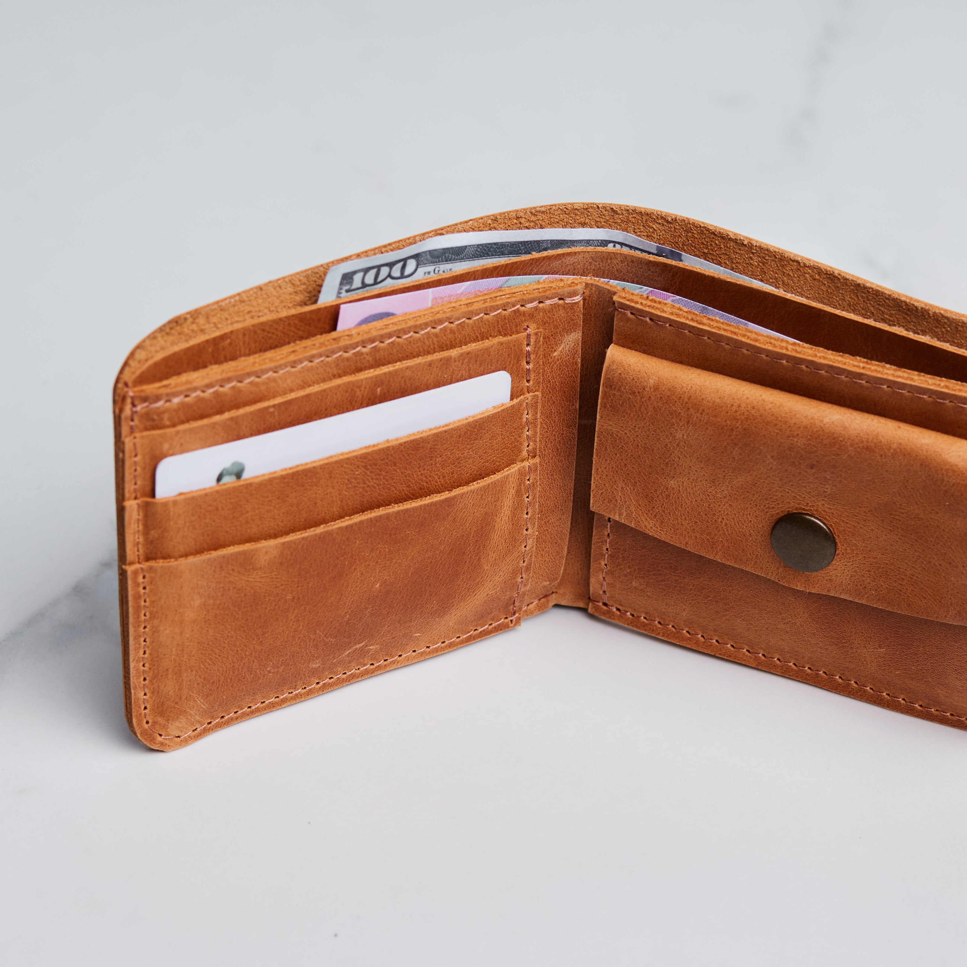 Гаманець Jack, коньяк (вінтажний)