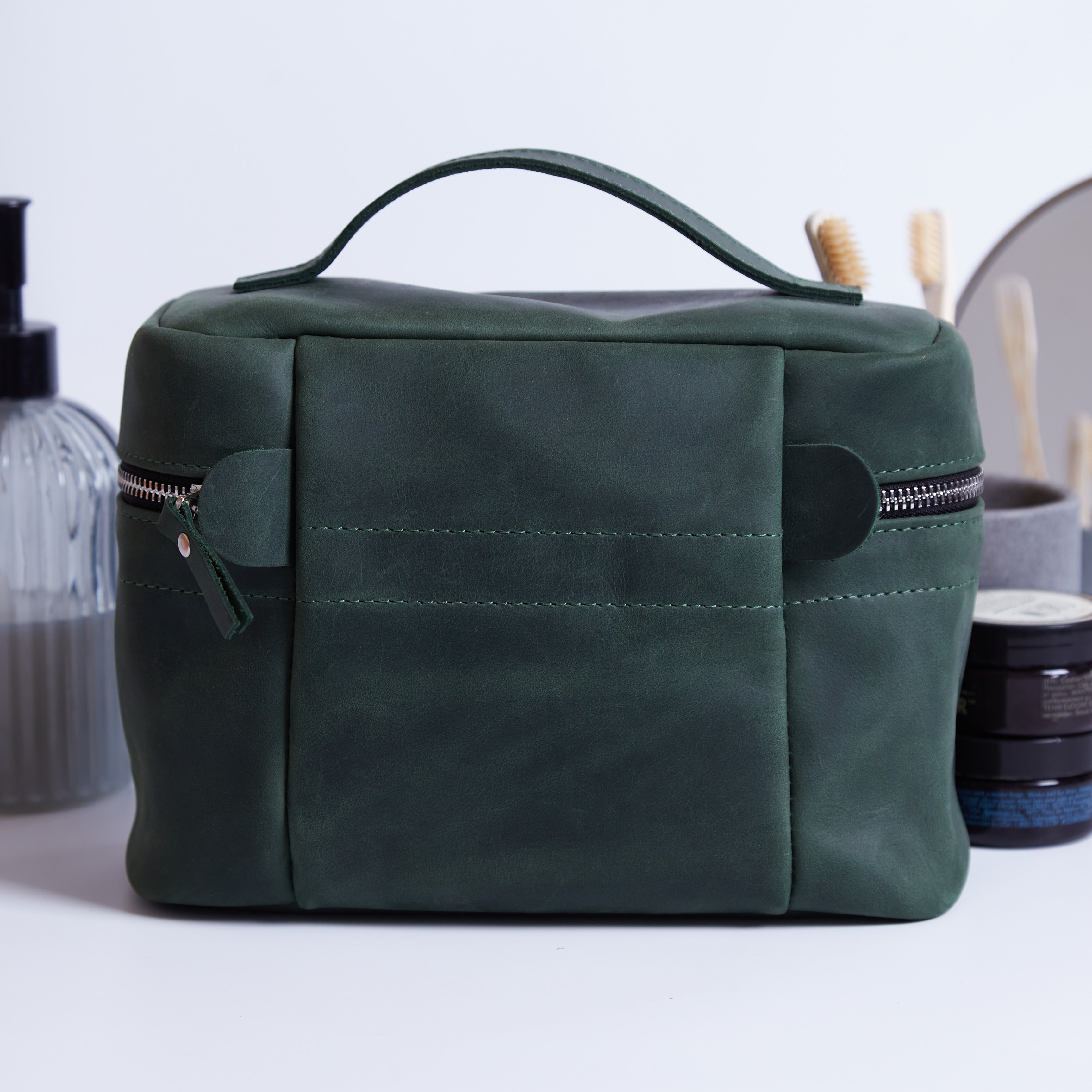 Косметичка Road, зеленый (винтажный)