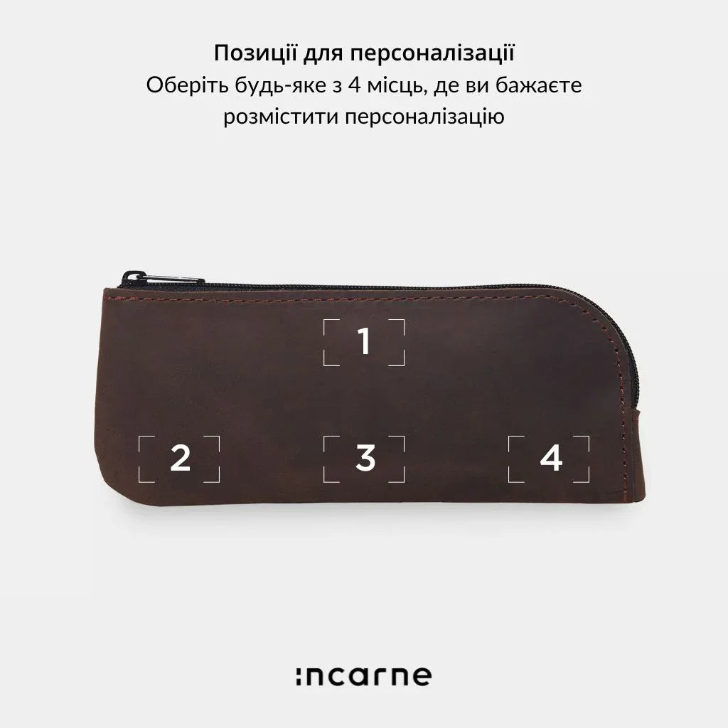 Шкіряний чохол Leaf на столі поряд з окулярами, стильний кейс для захисту лінз у сумці чи рюкзаку
