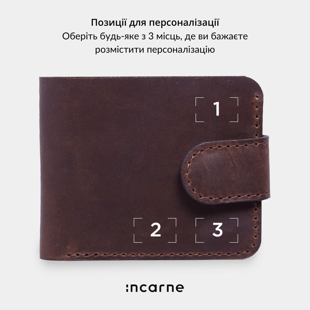 Гаманець «Міні Джек» Mini Jack з RFID-захистом із натуральної вінтажної шкіри