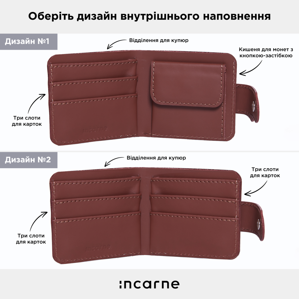 Гаманець «Міні Джек» Mini Jack з RFID-захистом із натуральної класичної шкіри