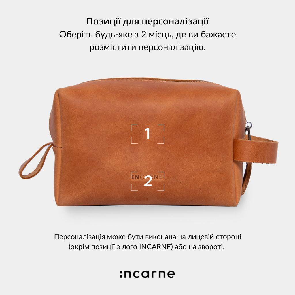 Шкіряна косметичка «Нью Ліміт» New Limit
