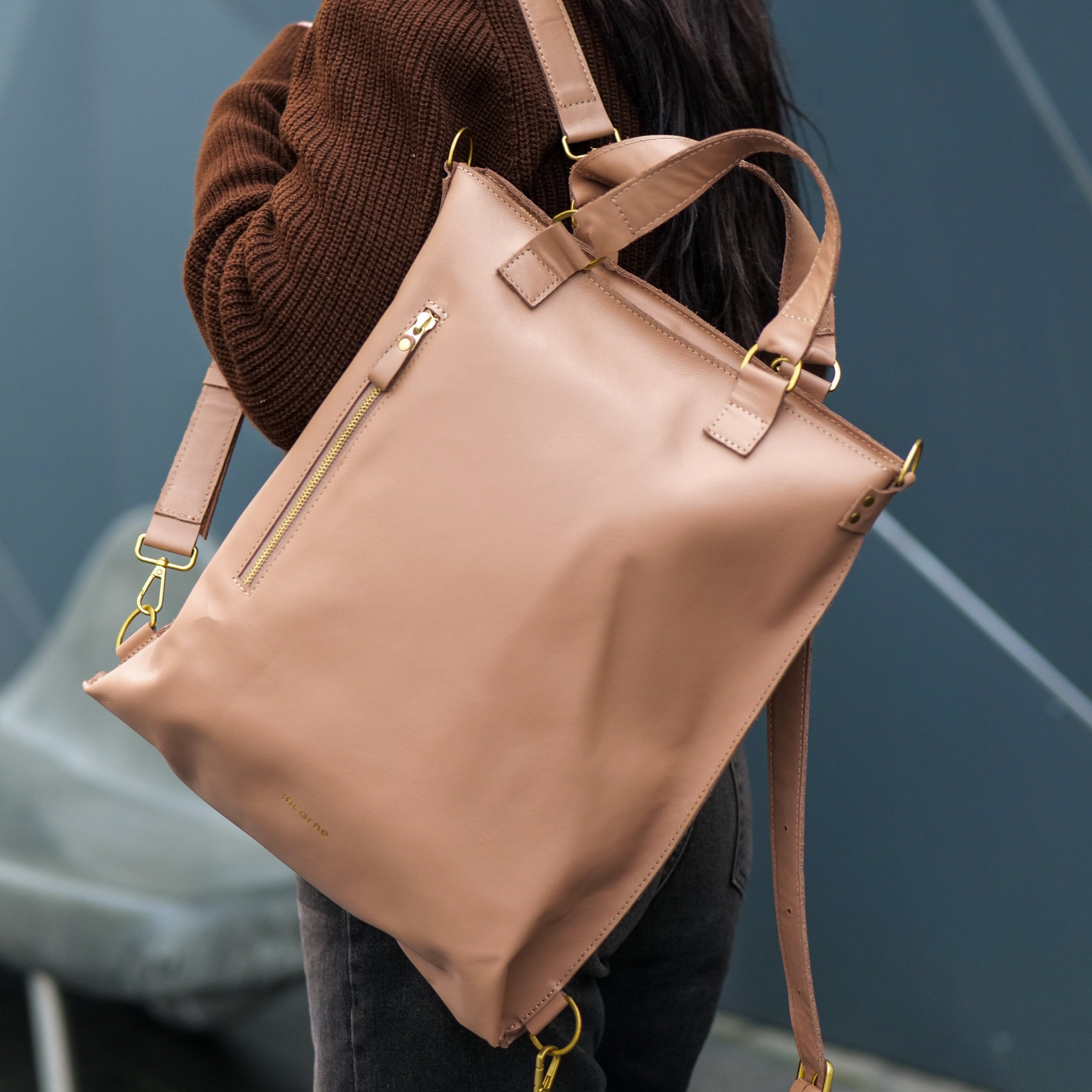 Сумка-рюкзак Optimus, мокка