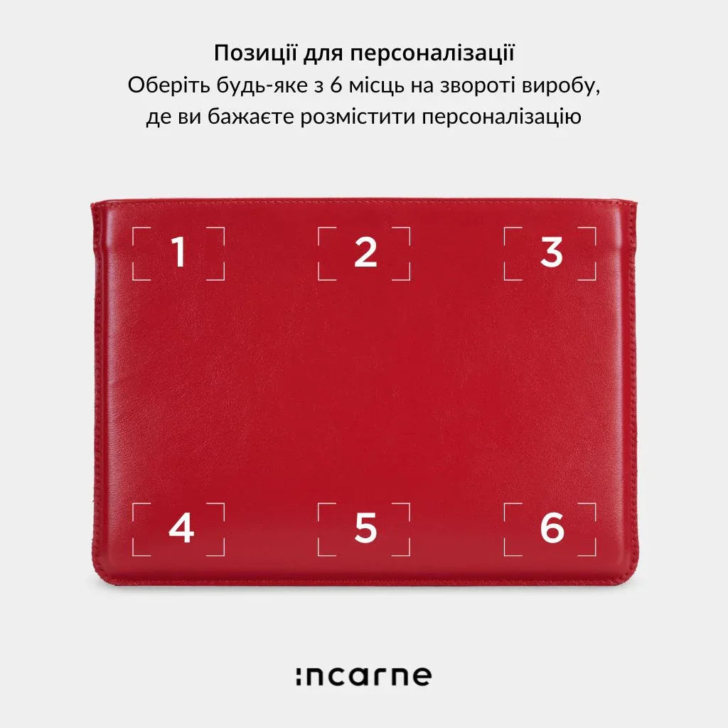 Шкіряний чохол Cline з ініціалами на клапані та кардхолдер Minimal з персоналізацією