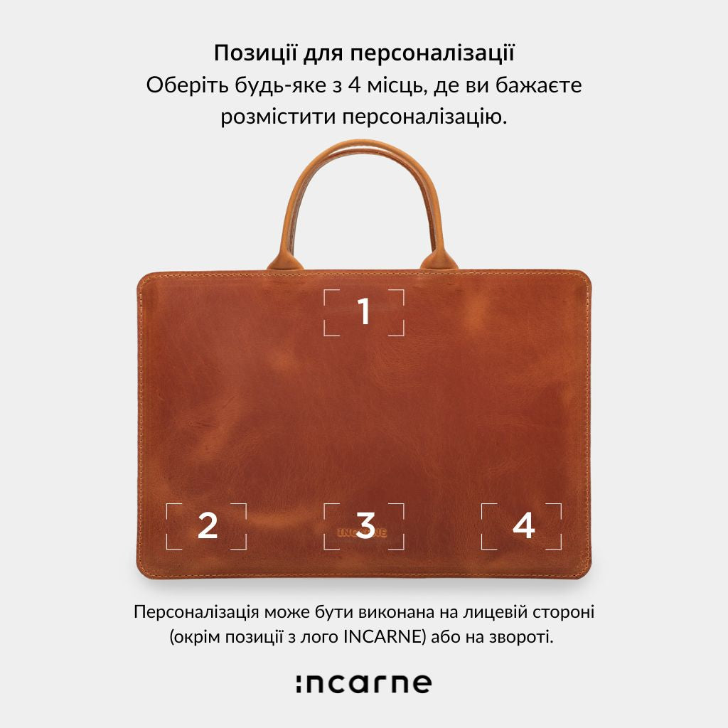 Шкіряний чохол для ноутбука з ручками «Стем» Stem