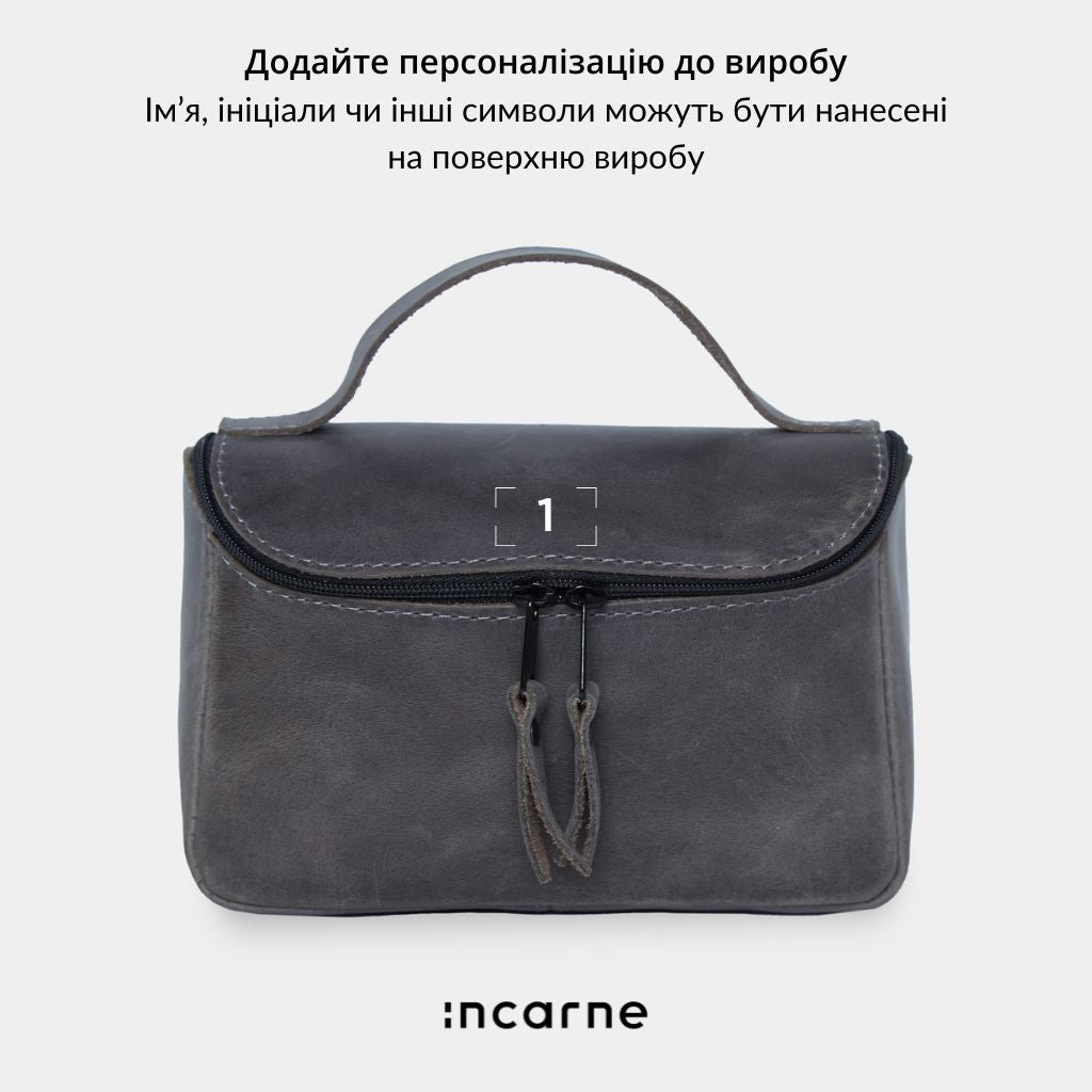 Косметичка Timeless Medium, сірий (вінтажний)
